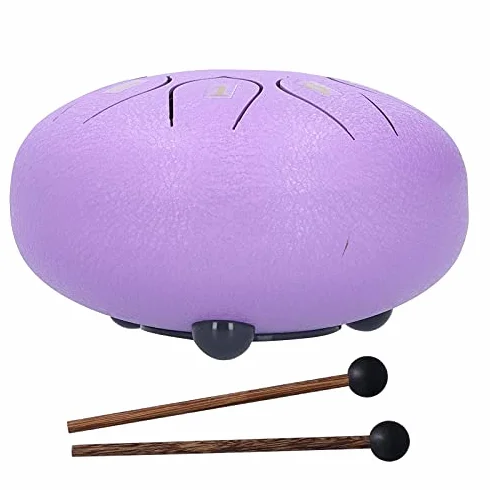 Instrument perkusyjny, czysty język dźwiękowy do medytacji muzykoterapeutycznej (fioletowy)