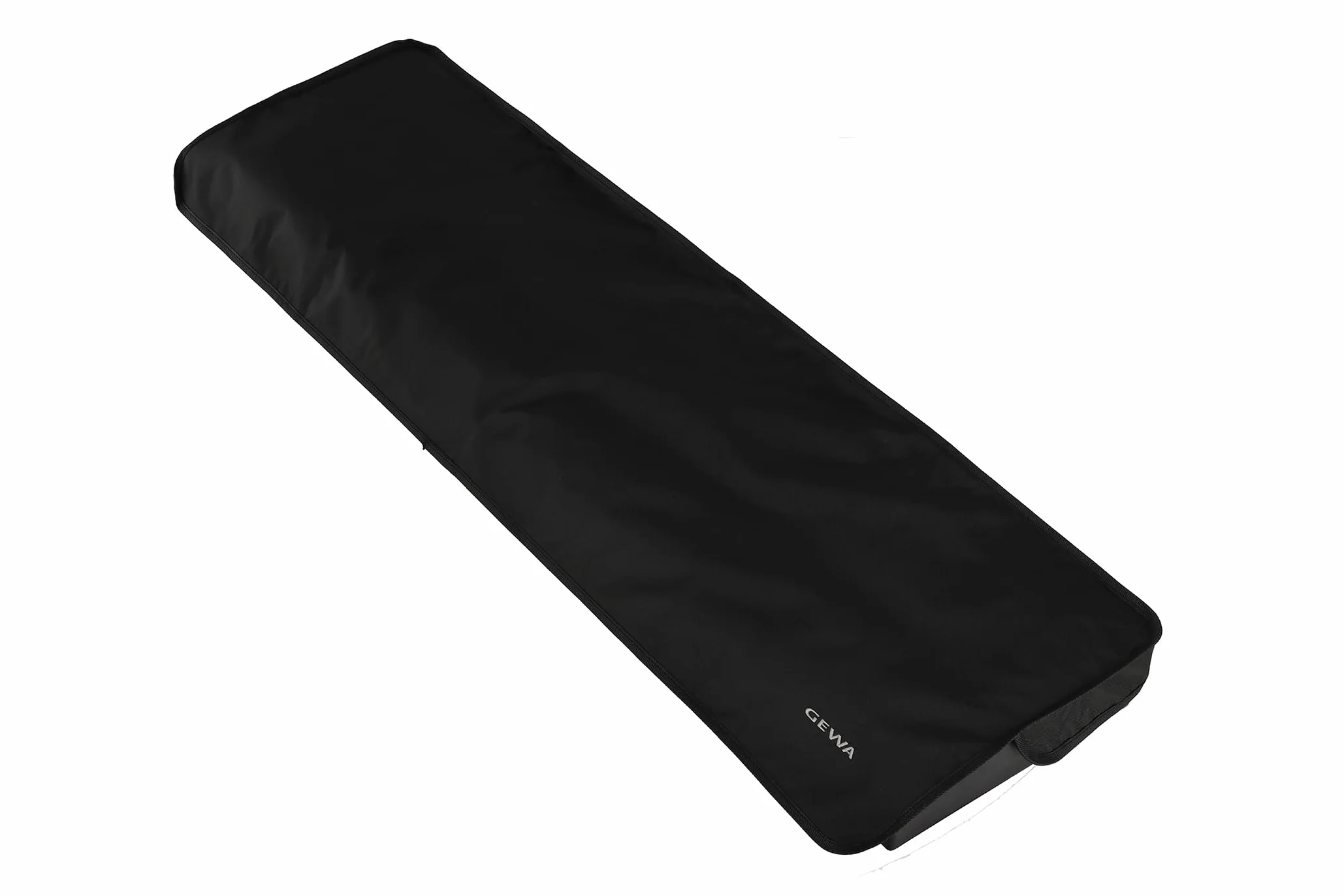 GEWA Pokrowiec na klawiaturę Economy, Keyboard Cover (wysokiej jakości ochrona przed kurzem, praktyczne wykończenie paska, wykonanie z solidnego nylonu, wymiary: 126 x 51 x 6 cm), czarny