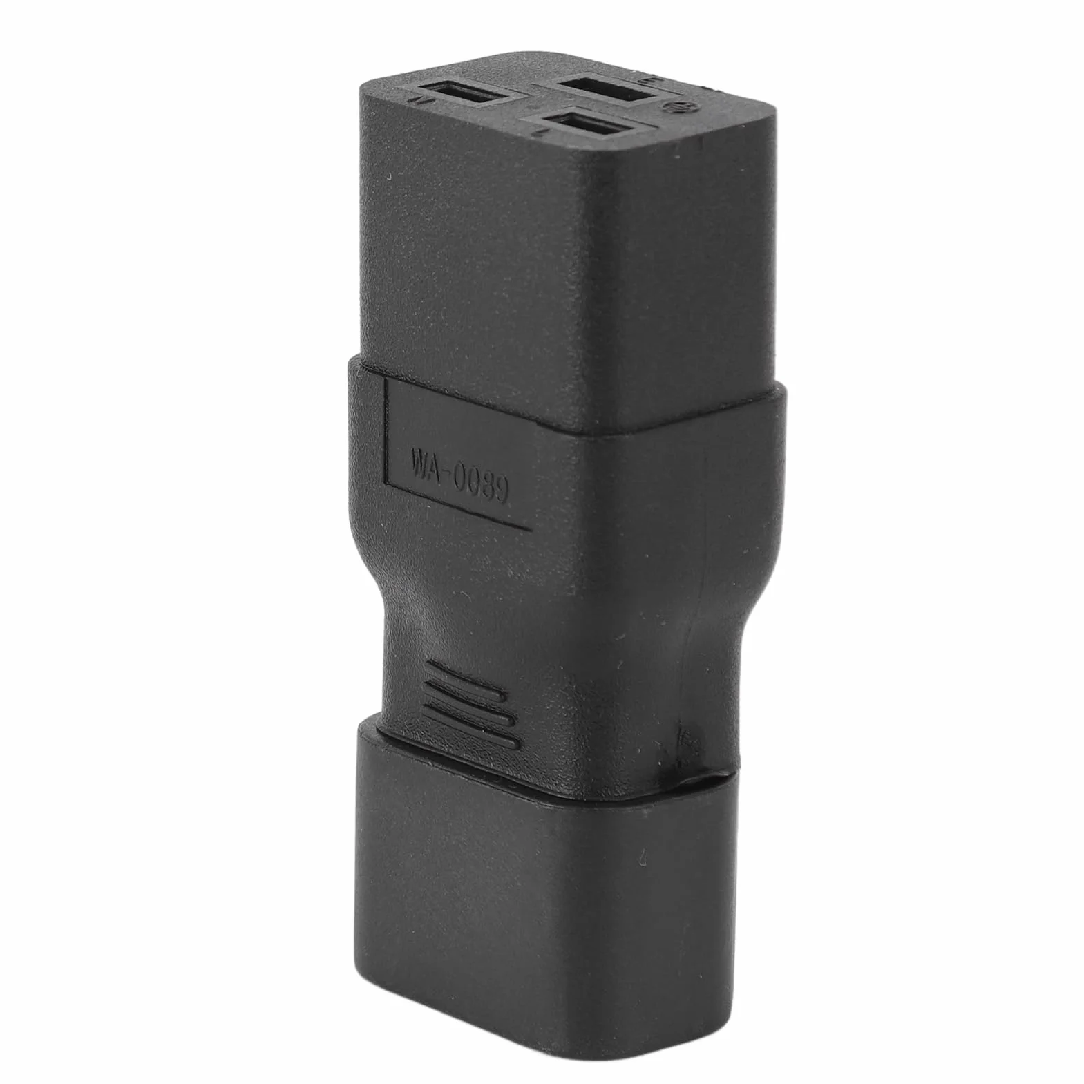 Adapter IEC C14 do C19, Trudnopalny, Wytrzymały, Wodoodporny, Odporny na Ciepło, Złącze IEC, łatwa Konwersja Zasilania dla Drukarek
