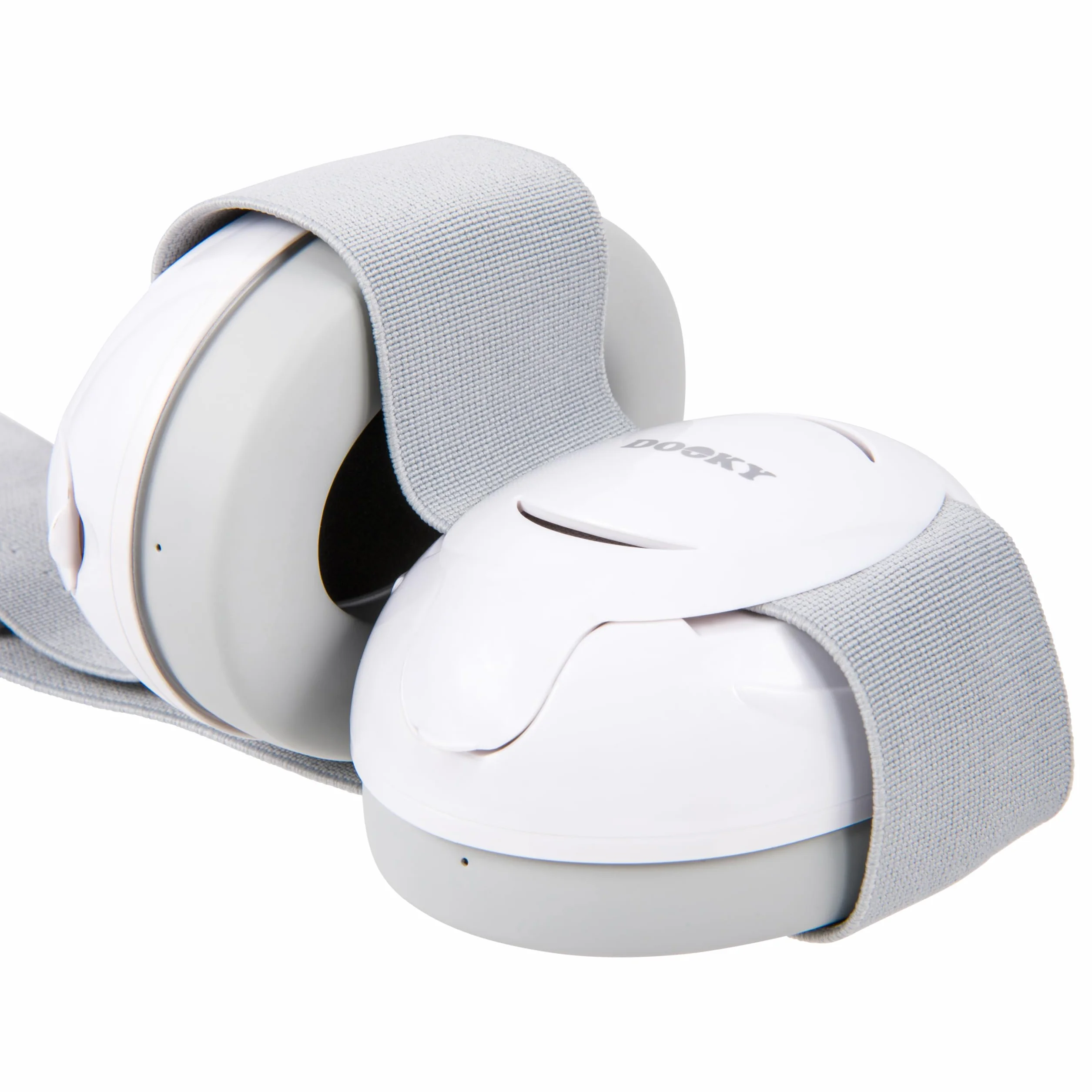 Dooky Unisex Baby Ear Protection White (0-3 Y) nauszniki, biały, Baby