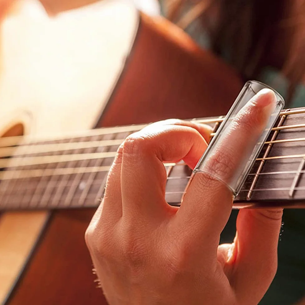 2 szt. Przesuń do gitary ze szkła i slajdów ze stali nierdzewnej Zestaw akcesoriów do instrumentów muzycznych do akustycznej i basowej gitary elektrycznej
