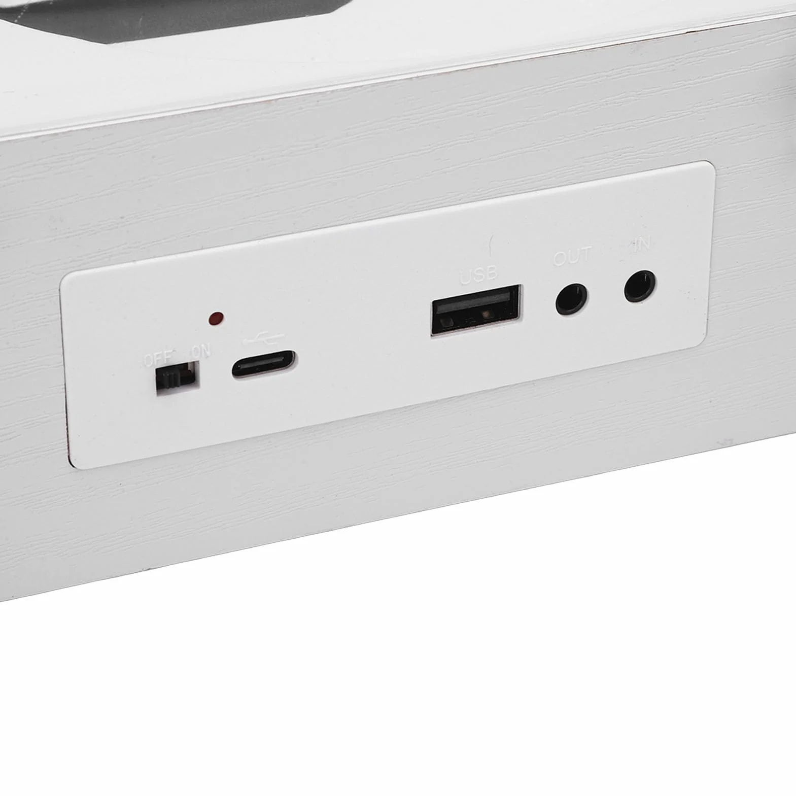Przenośny Odtwarzacz BT CD Retro Wielofunkcyjny Odtwarzacz CD z Zdalnym Sterowaniem BT 5.0 USB Odtwarzanie Napędu Flash Wbudowane w baterię 3600 MAh do Podróży w Biurze (Kolor białego drewna)