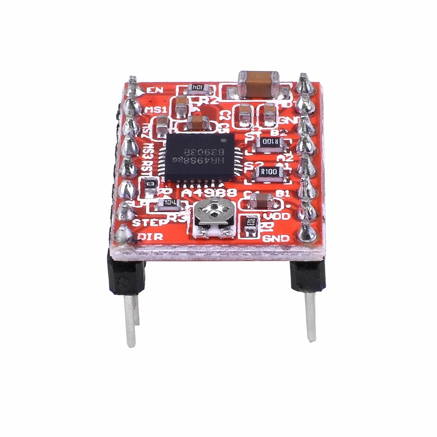 Hailege 5 szt. Moduł sterownika silnika krokowego A4988 z odpływem ciepła do drukarki 3D Reprap odpowiedni dla Mendel Huxley Arduino