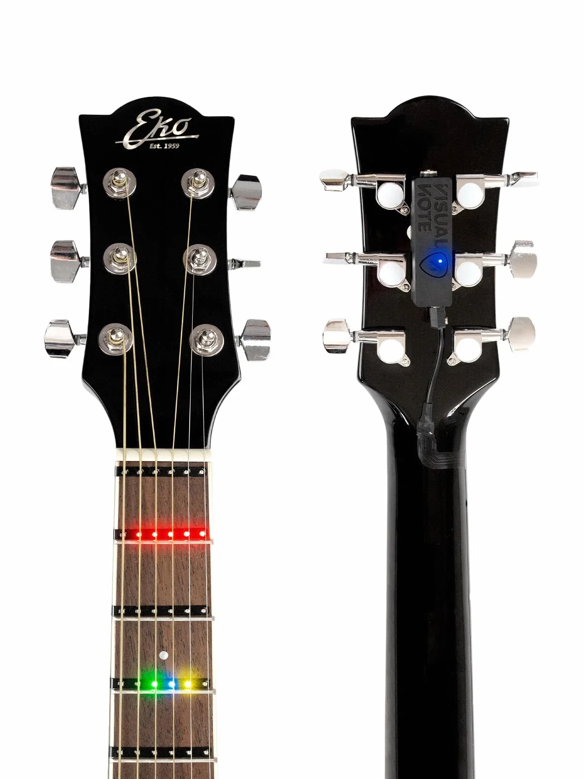 Zestaw do nauki gitary LED RGB, kompatybilny z elektrycznymi i akustycznymi 648 mm