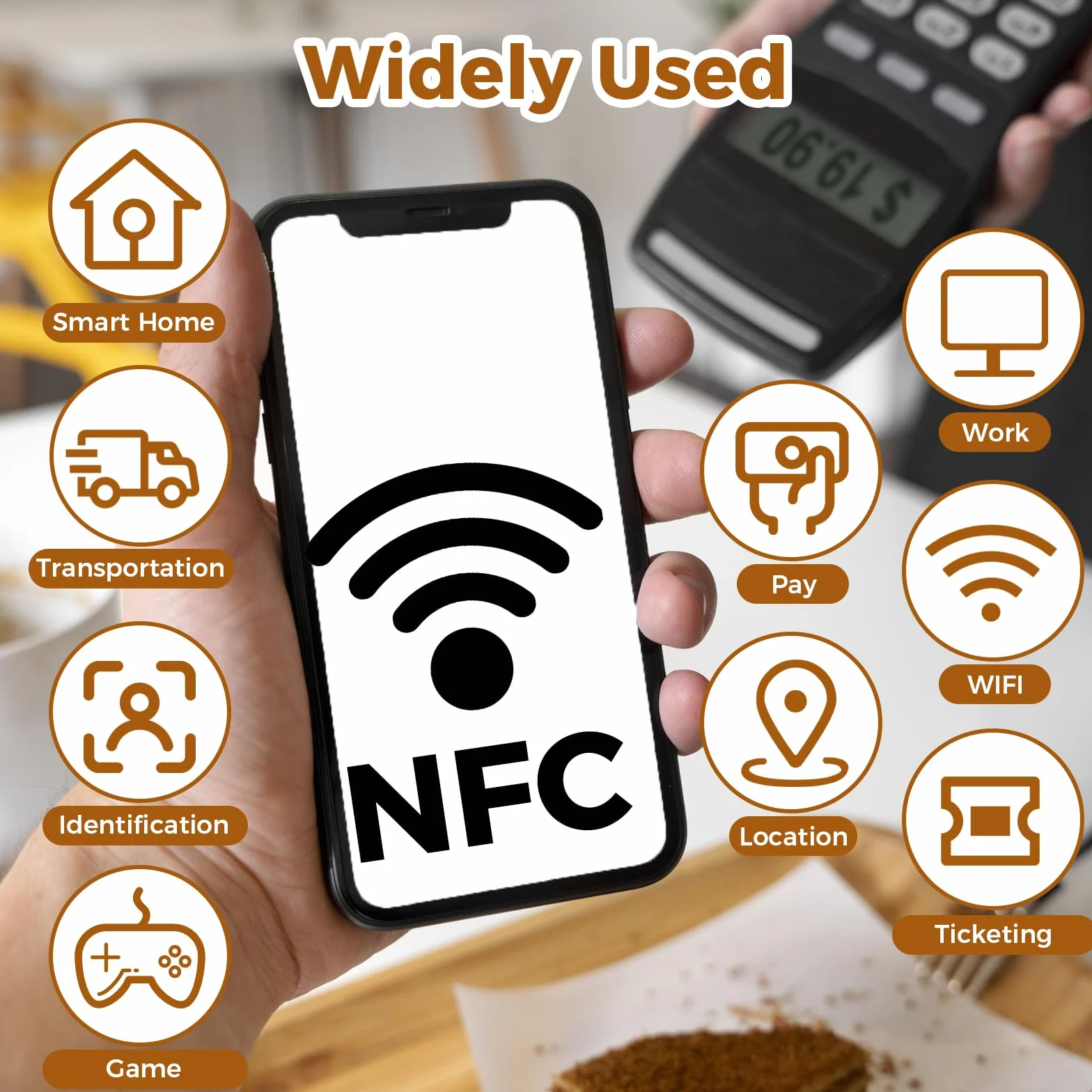 12szt. naklejek NFC Tag 1cm Mini NFC naklejki wodoodporne NTAG213 FPC naklejki NFC Tagi naklejki NFC programowalne NFC Chip NFC karty RFID Tag dla wszystkich telefonów komórkowych i urządzeń Smart z