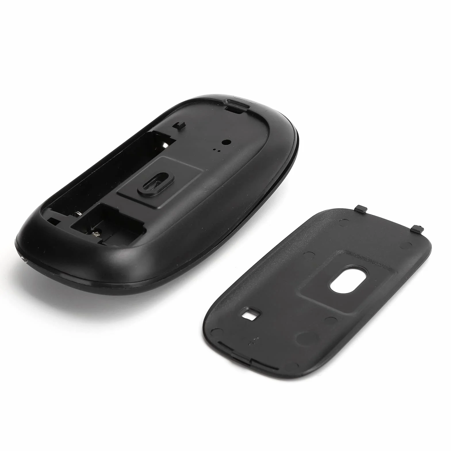 Zunate Bezprzewodowa mysz Bluetooth 5.0 czarna, cicha 800/1200/1600 DPI regulowana, do laptopa i tabletu