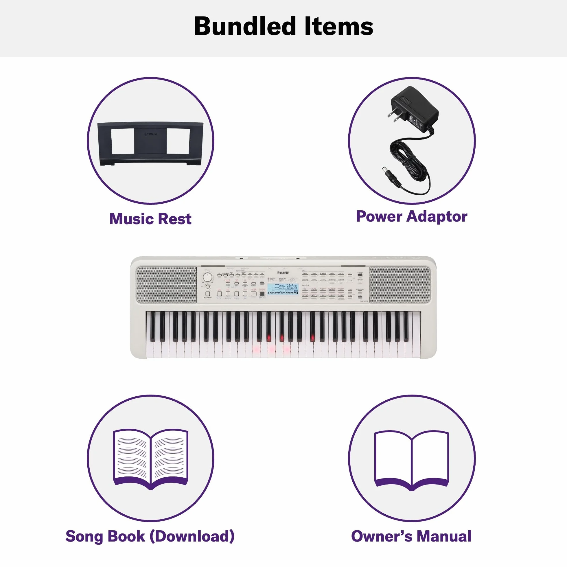 Yamaha EZ-310 Keyboard 61 klawiszy czułych na dotyk 48-nutowa polifonia