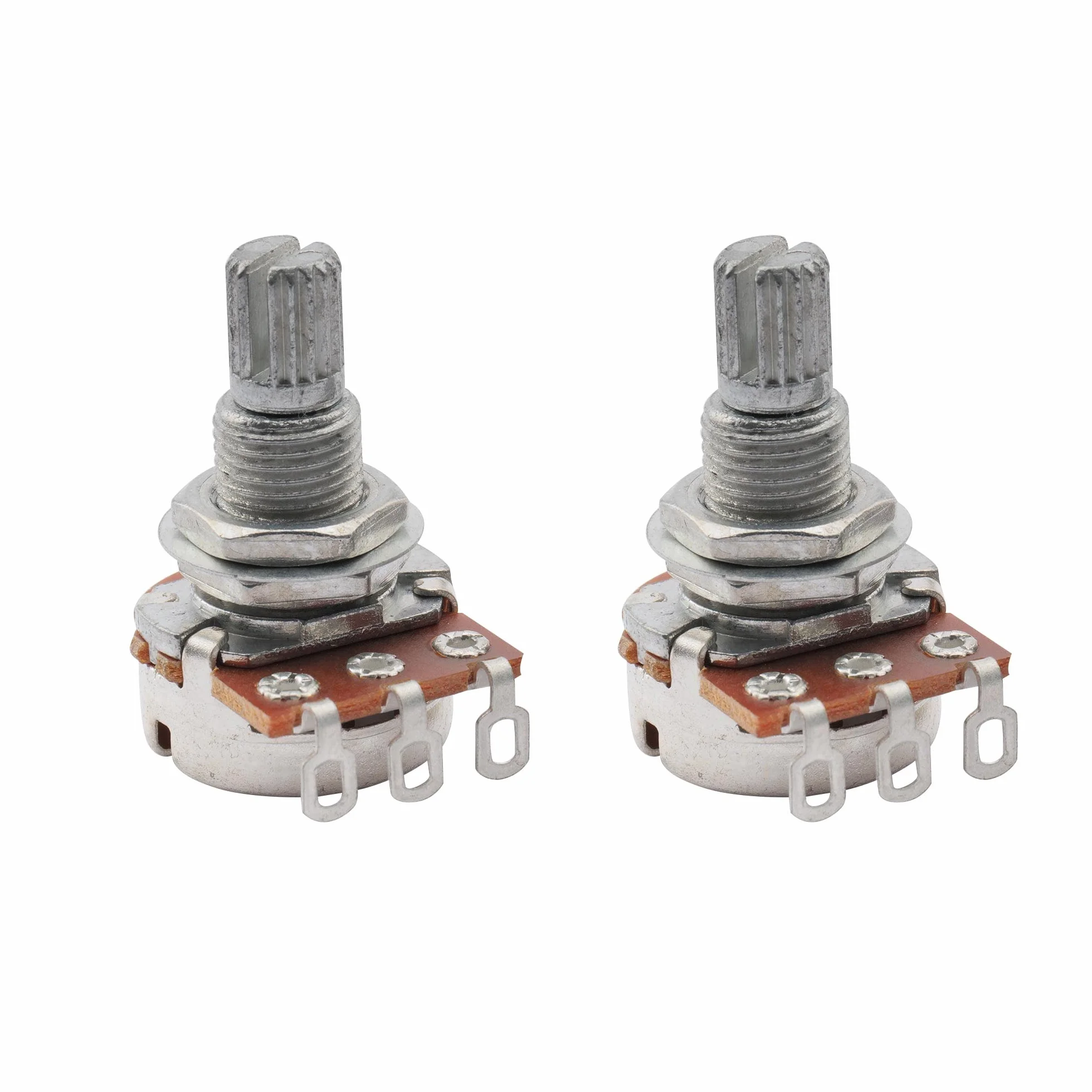Musiclily Metryczna B250K Mini Potencjometr Gitarowa Liniowy Split Shaft Poti do Gitary Elektrycznej Basowej(2 szt.)