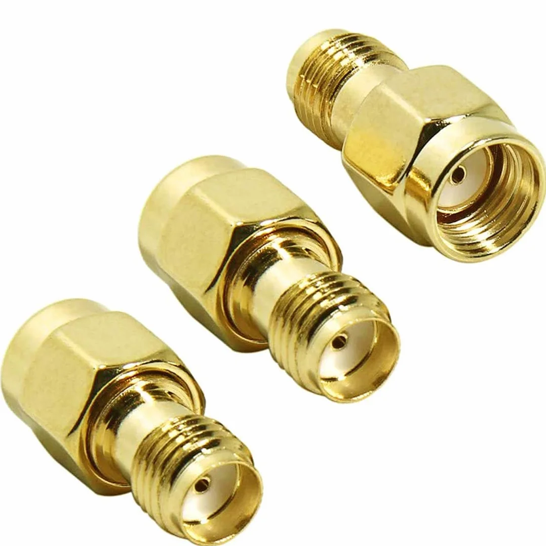 Greluma 3 sztuki gniazdo SMA do wtyczki RP-SMA RF adapter wtykowy