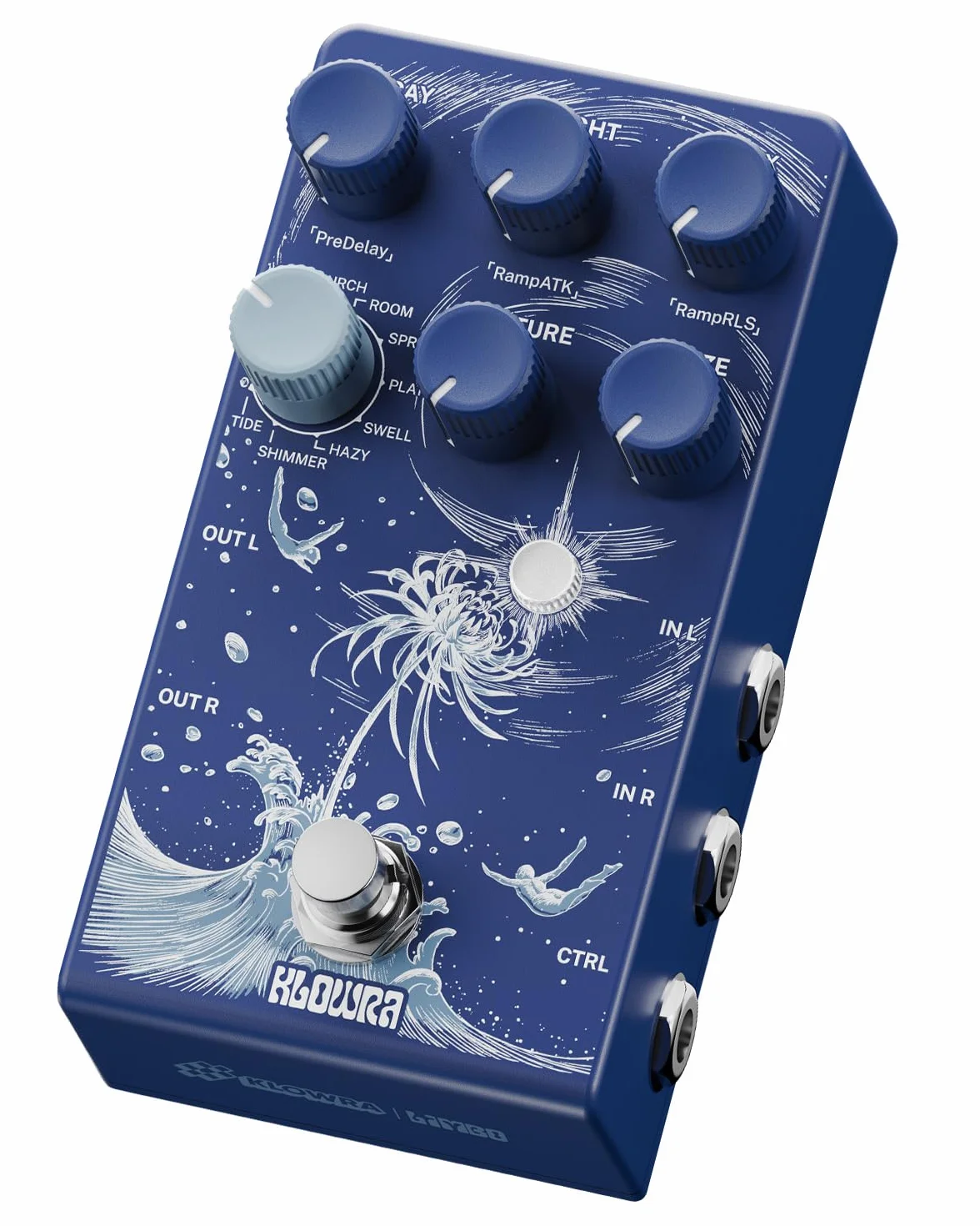 Limbo Reverb gitarowy – 9 stereofonicznych typów pogłosu otoczenia, analogowy suchy, True Bypass, Freeze & Infinity, obsługa pedału ekspresji