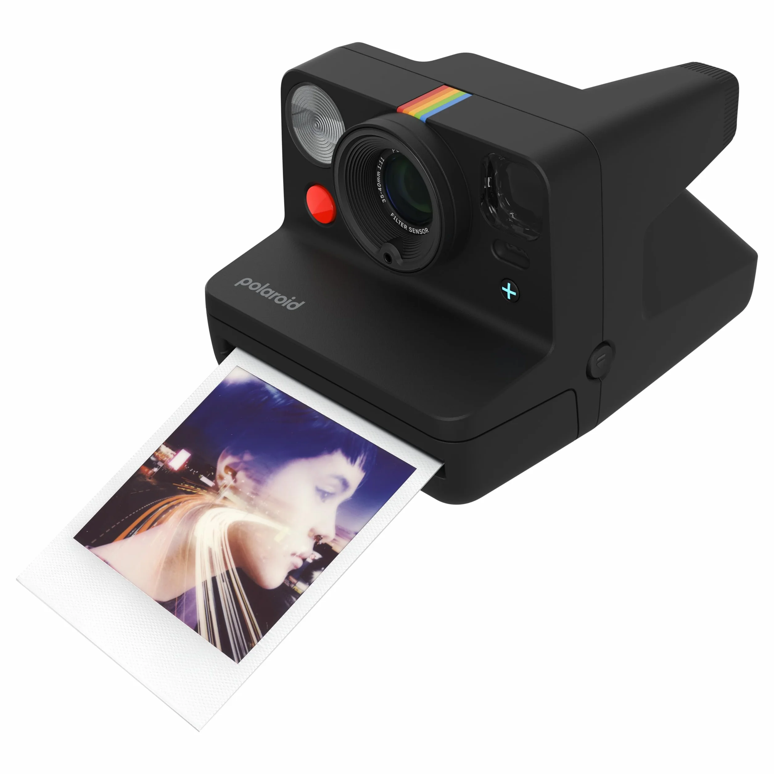 Polaroid - NOW+ Gen3 - Aparat natychmiastowy Bluetooth Connected - Zestaw aparat + film kolorowy (16 zdjęć) Czarny (6562)