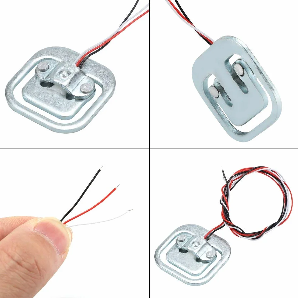 4 Sztuk 50 Kg/110lb Czujniki Półmostkowe Czujniki Przyspieszenia Czujnik Ważenia 3 Przewodowy Elektryczny Czujnik Tensometryczny Tensometryczny