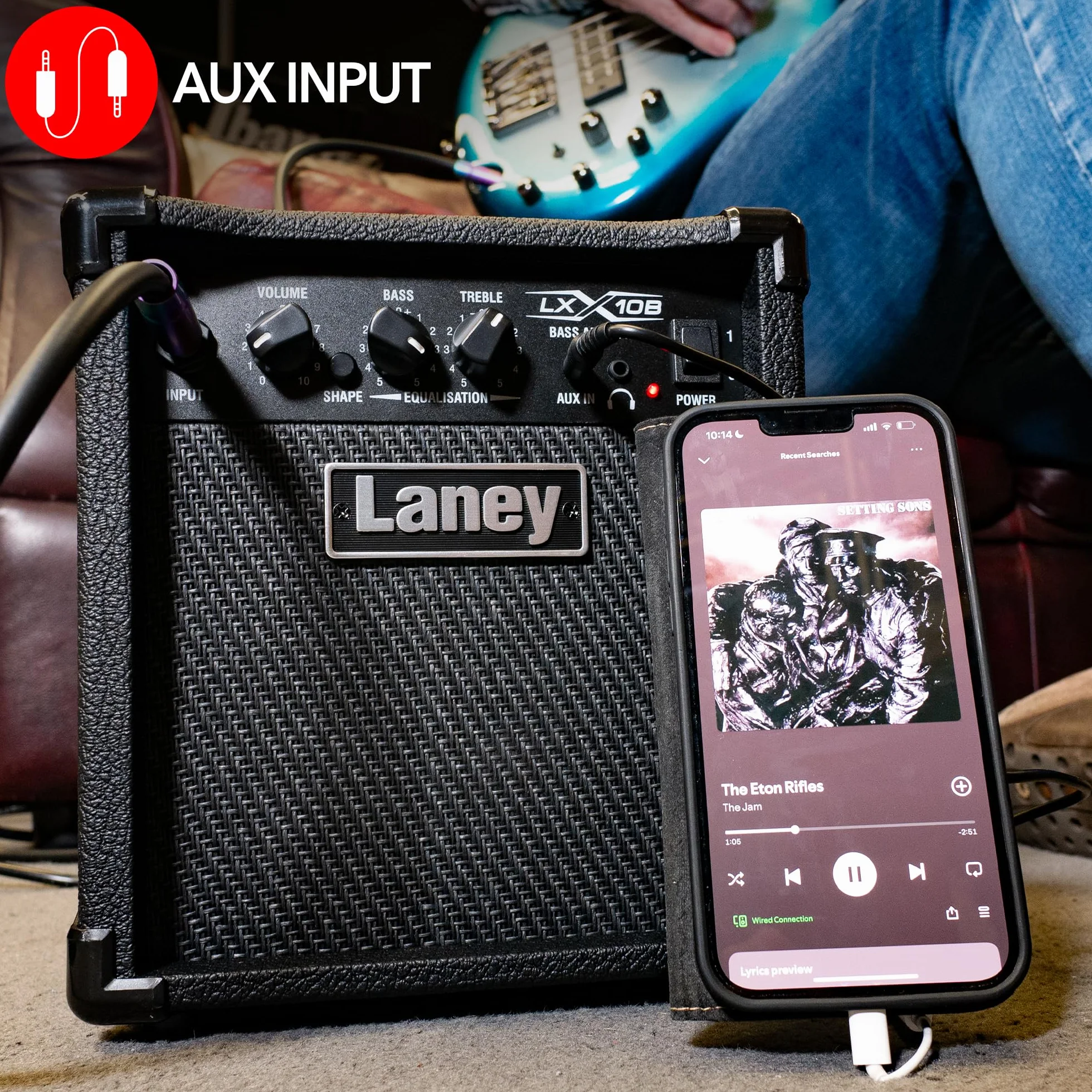 Laney LXB Series LX10B - Bass Guitar Combo Amp - 10 W - 5 cali głośnik niskotonowy