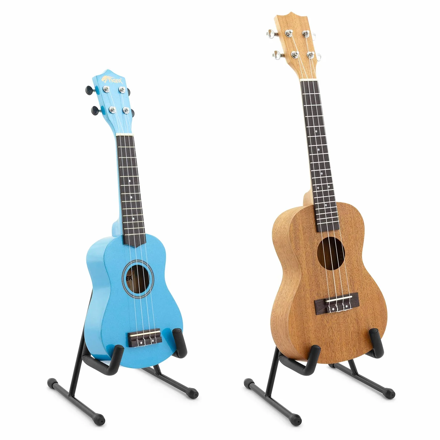 Tiger UAC19-BK składany stojak na ramę na ukulele, mandoliny i skrzypce – czarny