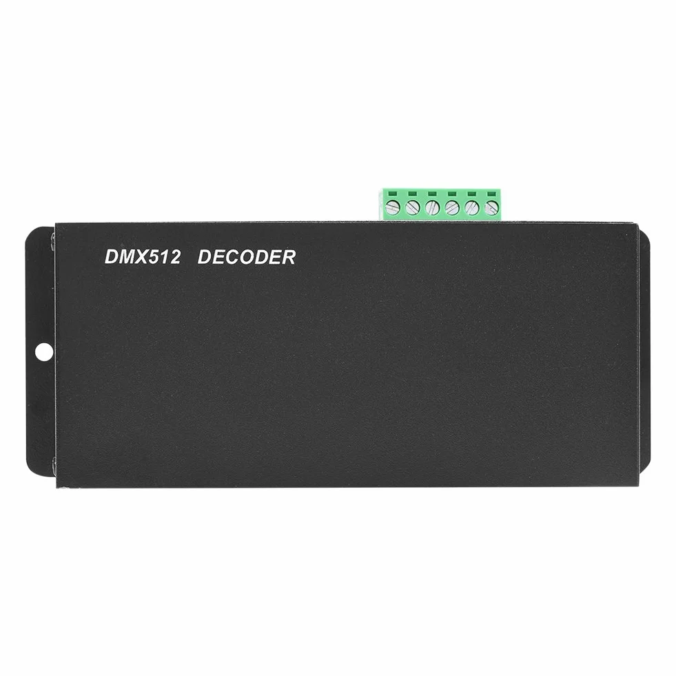 Sterownik DMX 3-kanałowy LED 5 V ~ 24 V DC cyfrowy wyświetlacz dekoder sterownik ściemniania DMX 512 4A 3-kanałowy moduł dekodera Sterownik do lamp scenicznych LED RGB