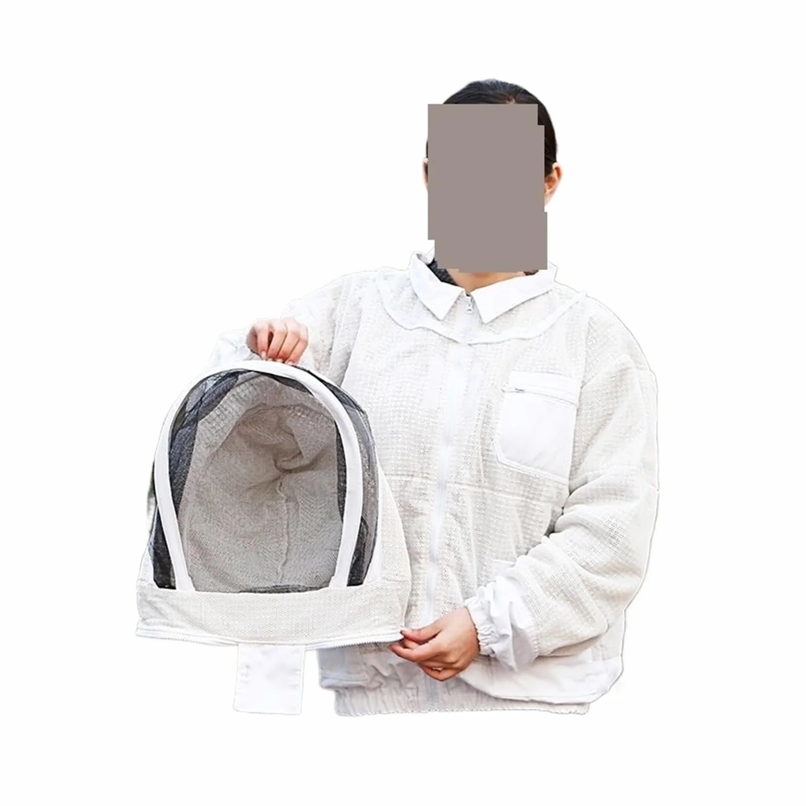 Kurtka pszczelarska Wentylowana odzież pszczelarska Odzież ochronna dla pszczelarzy Kombinezon przeciw pszczołom Narzędzie pszczelarskie ,Trwałe i wygodne(XL)