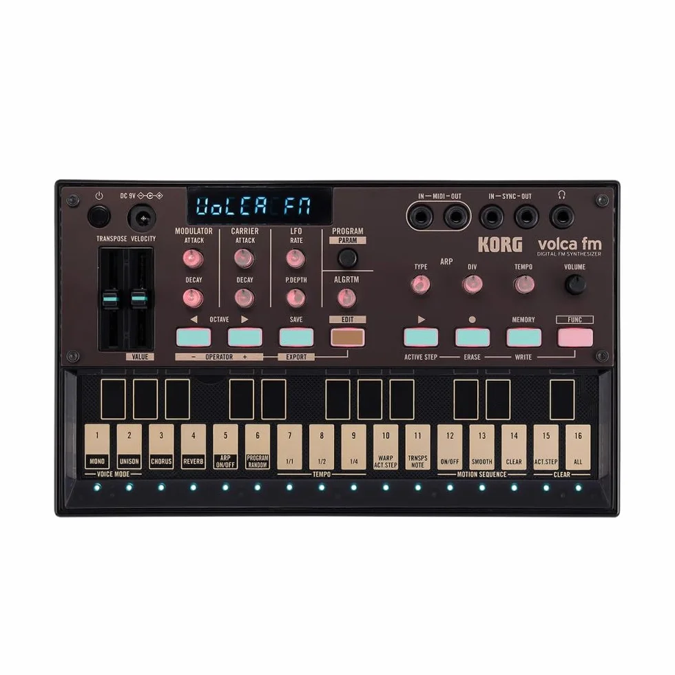 Korg Volca FM2 Kompaktowy 6-głosowy Cyfrowy FM Syntezator i Sekwencer