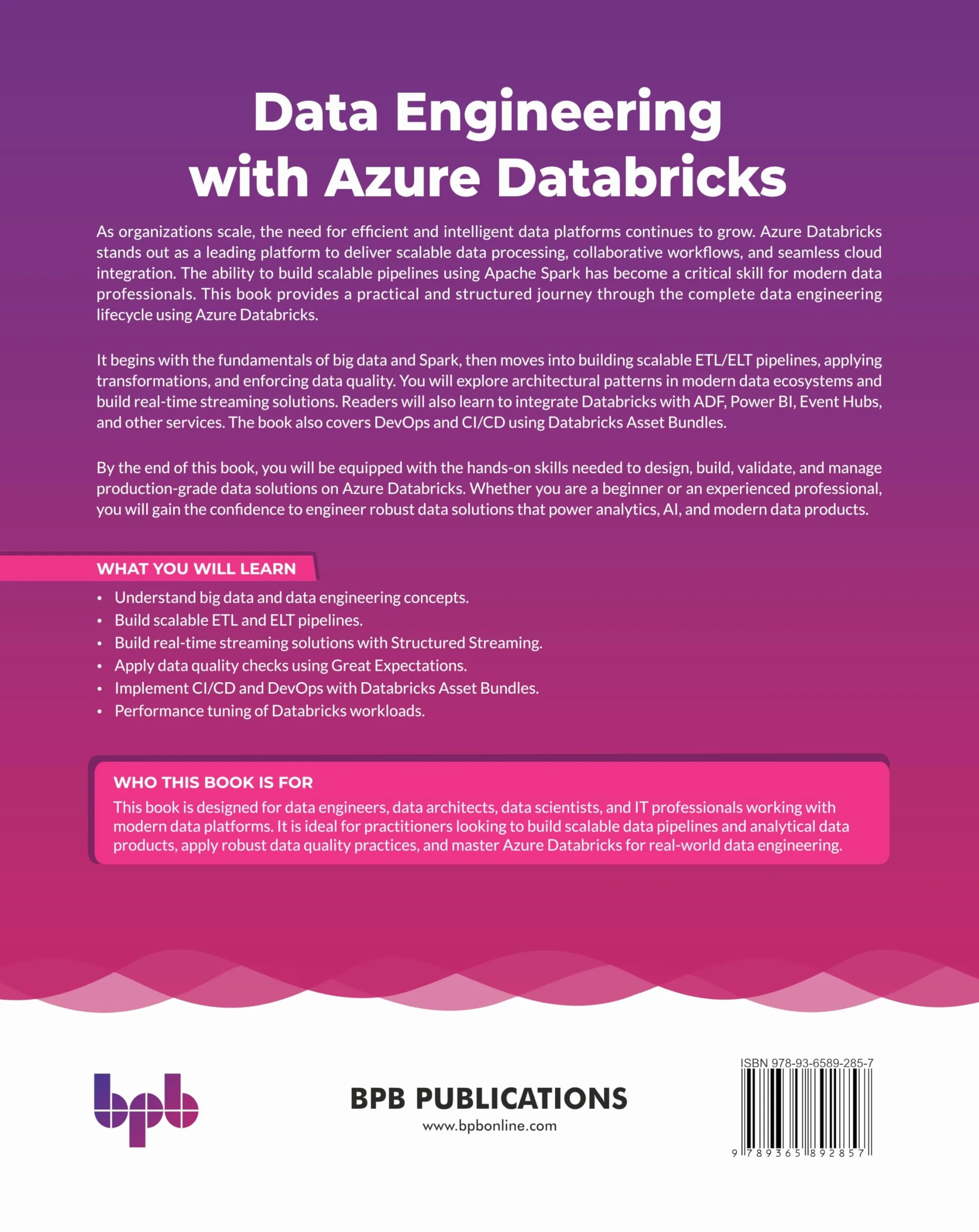 Data Engineering with Azure Databricks: Design, build, and scale intelligent data solutions (English Edition)