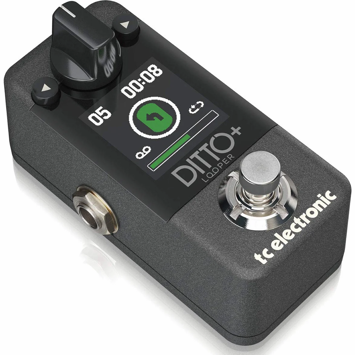 TC Electronic DITTO+ LOOPER Next Generation 60-minutowy wielosesyjny pedał do pętli, kompatybilny z komputerami PC i Mac