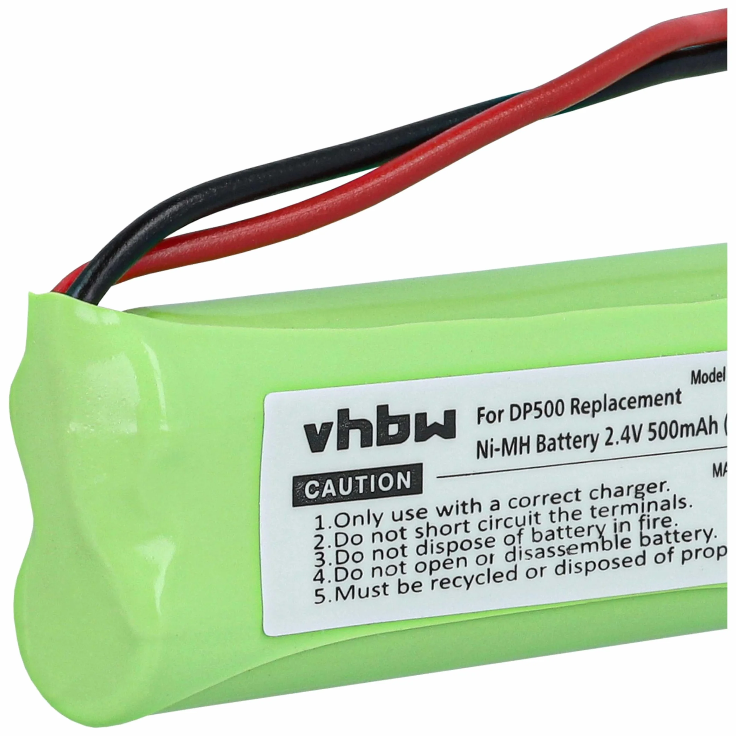 vhbw 2 x bateria pasująca do Medion MD82622, MD83001, MD83022, MD83091, MD83166, MD83274, MD83542, m.in. telefon stacjonarny (500 mAh, 2,4 V, NiMH)