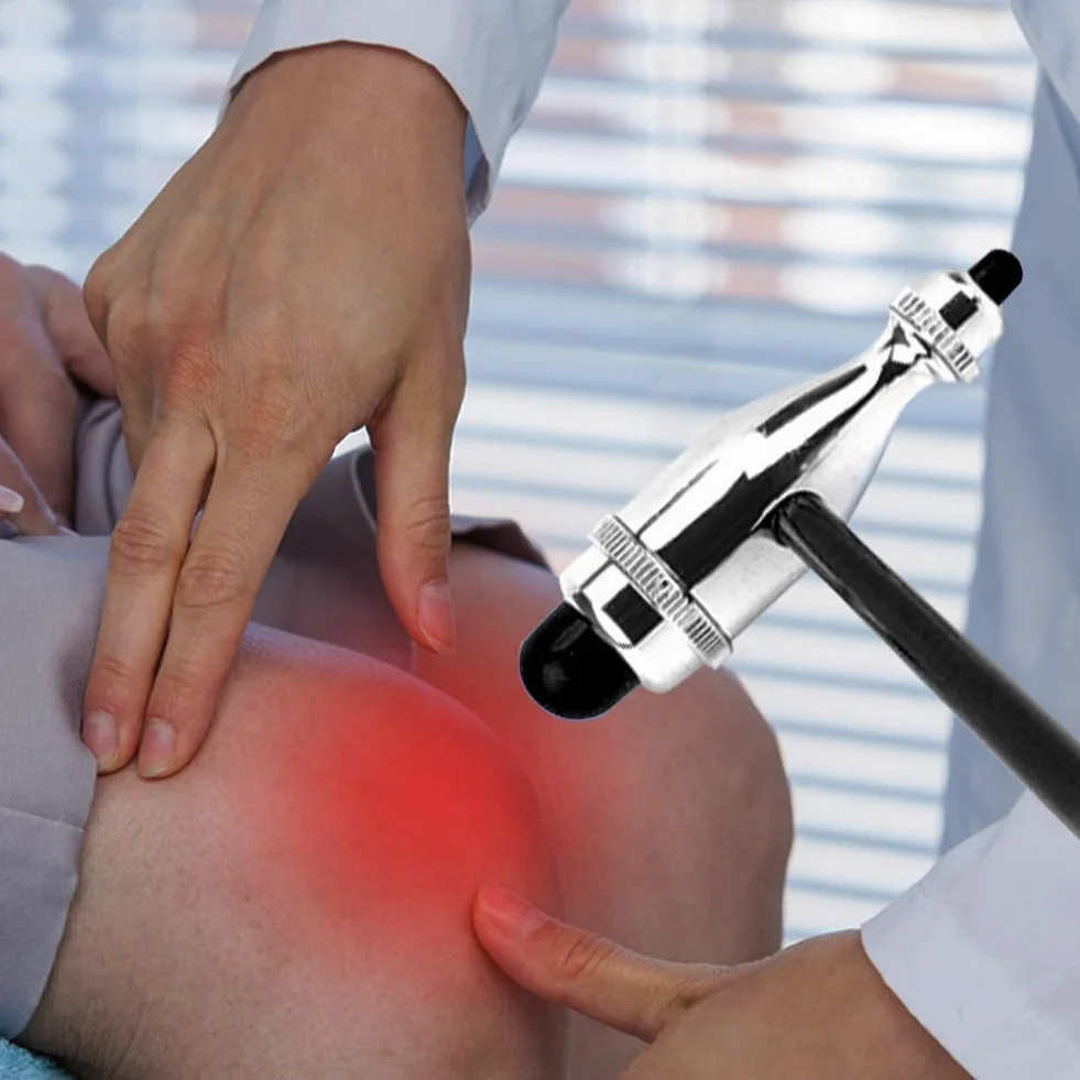 Trömner neurologiczny młotek odruchowy, młot neurologiczny, młot udarowy Trömner, z pędzlem i igłą, młotek odblaskowy do refleksów skóry i reakcji na powierzchni, czarny