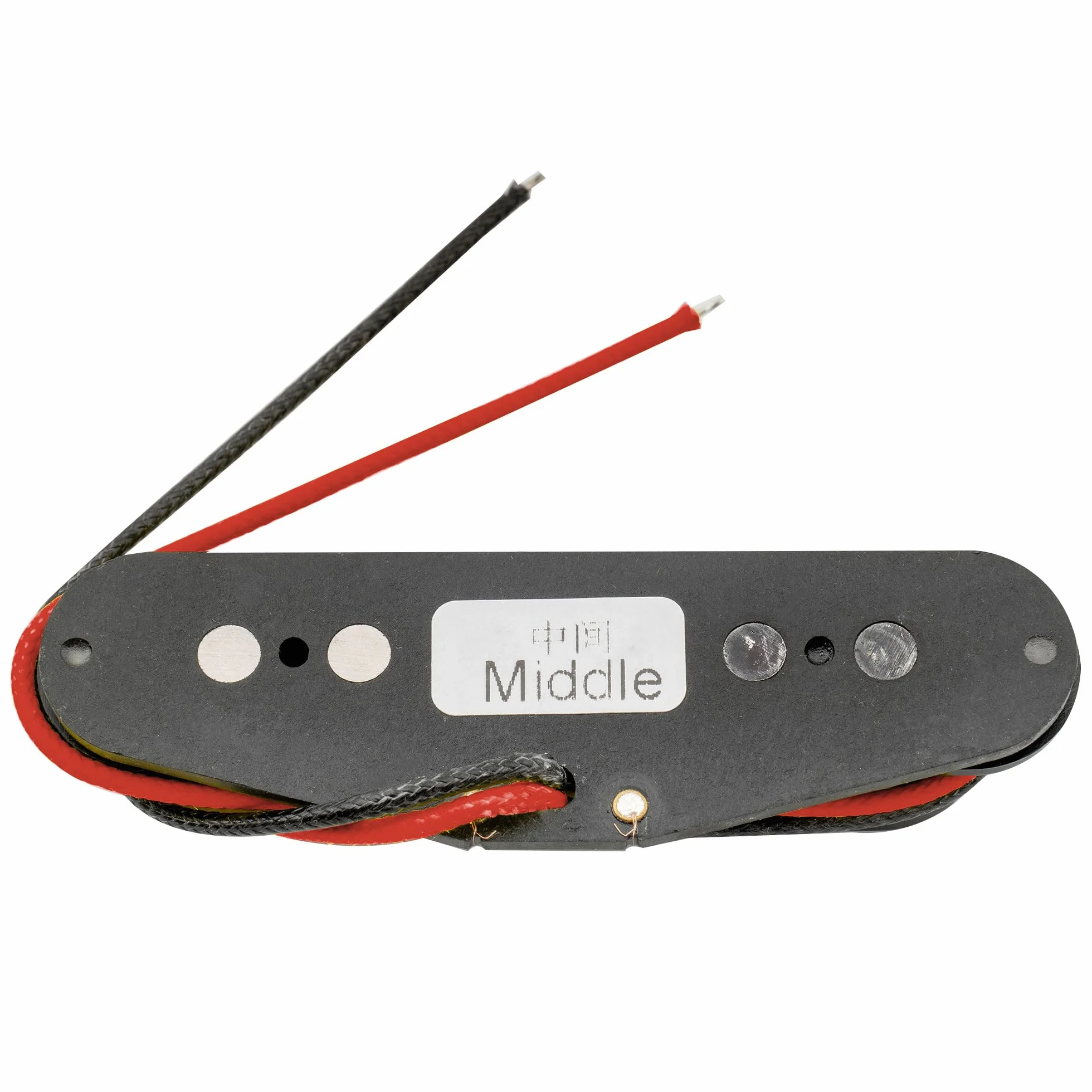 Wilkinson Seria M High Output Alnico 5 Przetwornik Single Coil Strat Middle do Gitary Elektrycznej Stratocaster, Czarny
