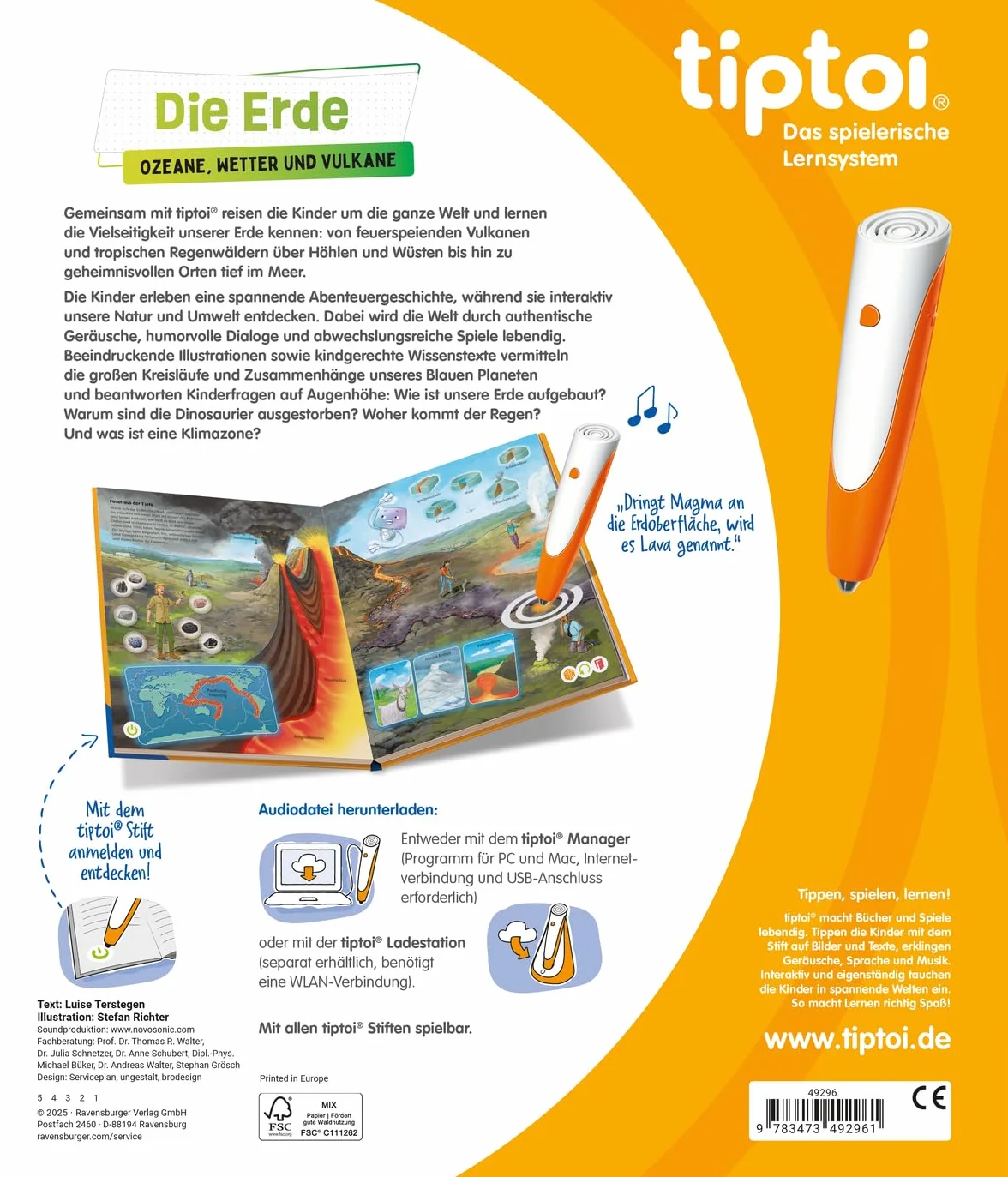 tiptoi® - Die Erde: Ozeane, Wetter und Vulkane