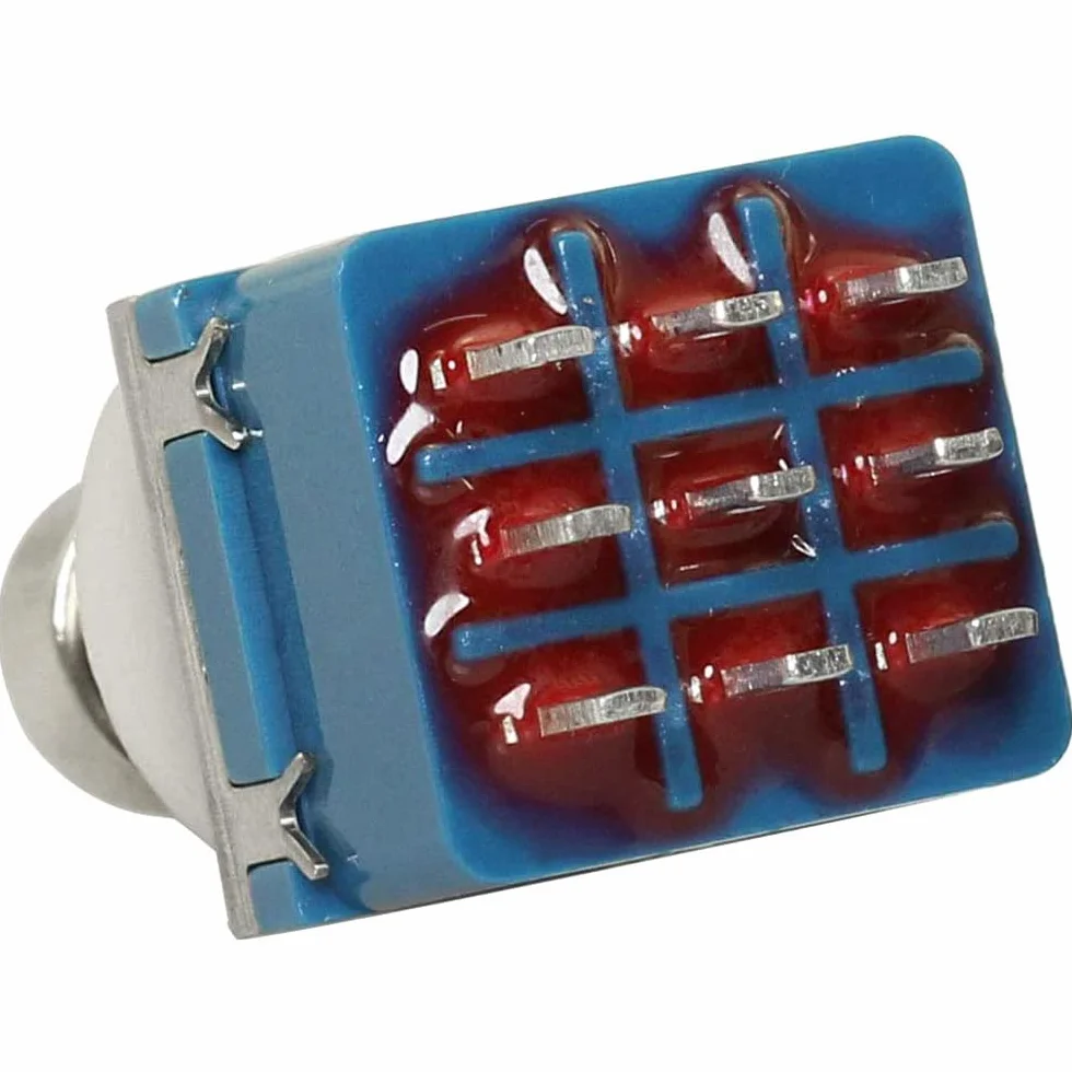 5 szt. 9 pinów 3PDT Effector Button Brush Box True Bypass efekty gitarowe Pedal Box Stomp Foot metalowy przełącznik