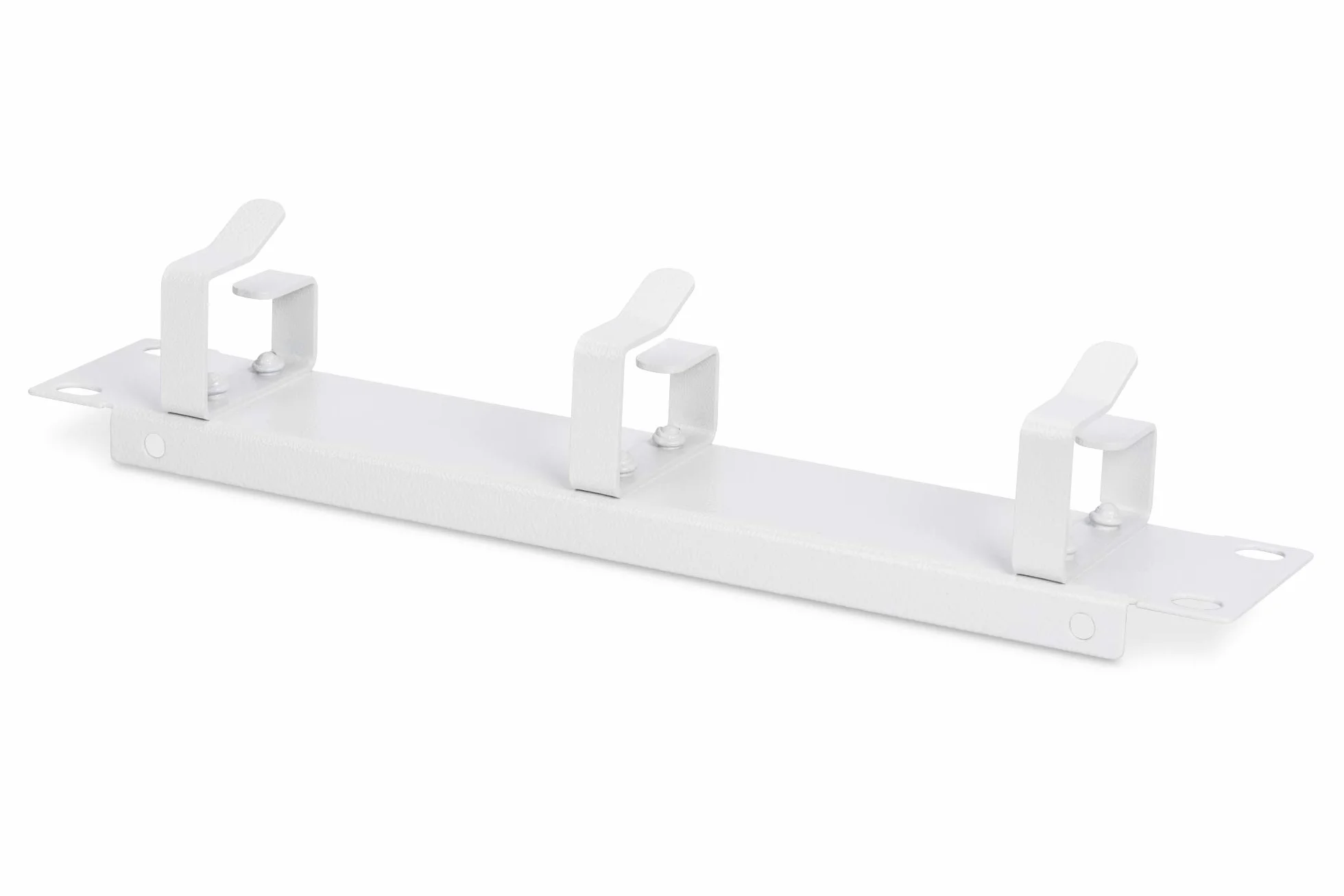 DIGITUS Panel rozgałęziający kable - 10 cali - 1RU - 3 uchwyty prowadzące - Do kabli krosowych w szafie sieciowej - Szary