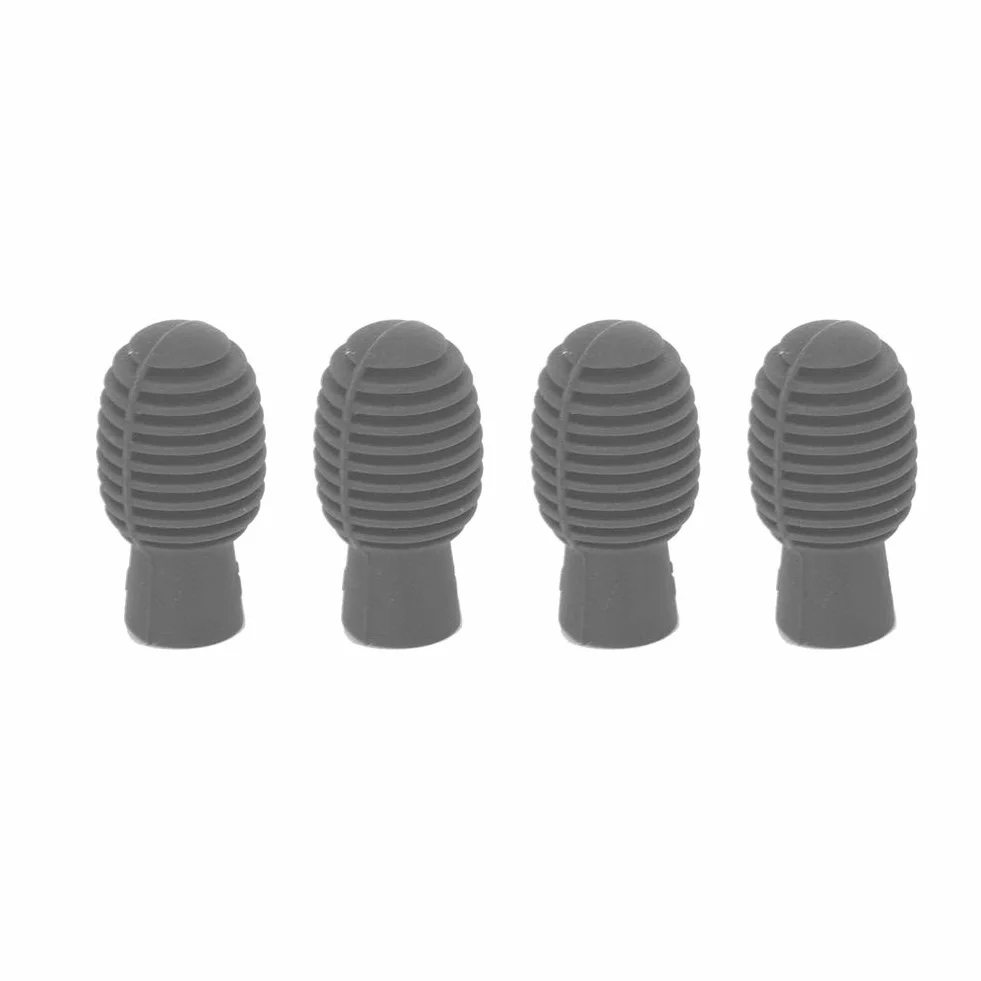 4Pcs Drum Stick Mute, Drum Mute Drumstick Silent Übungstipps Drumstick Silent Tip Drum Dampener Zubehör(grau)