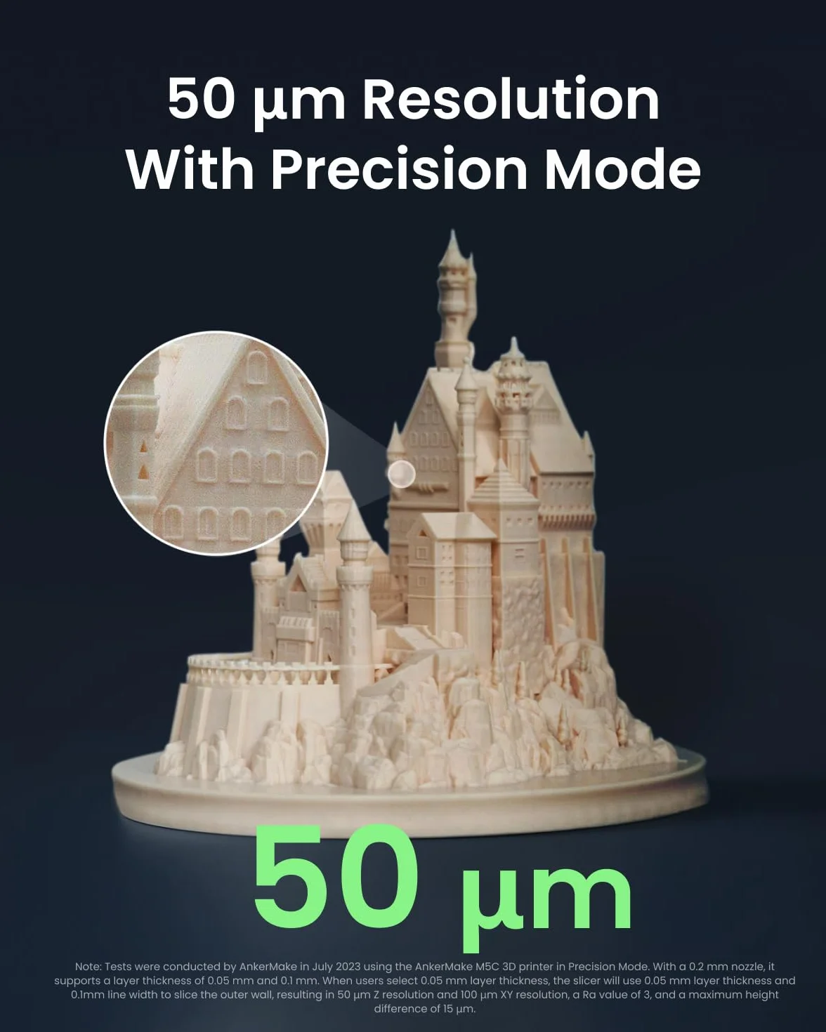Drukarka 3D AnkerMake M5C, szybkie drukowanie 500 mm/s, bezprzewodowe sterowanie wieloma urządzeniami, całkowicie metalowy hotend 300°C, rozdzielczość 50 μm, automatyczne poziomowanie 7×7