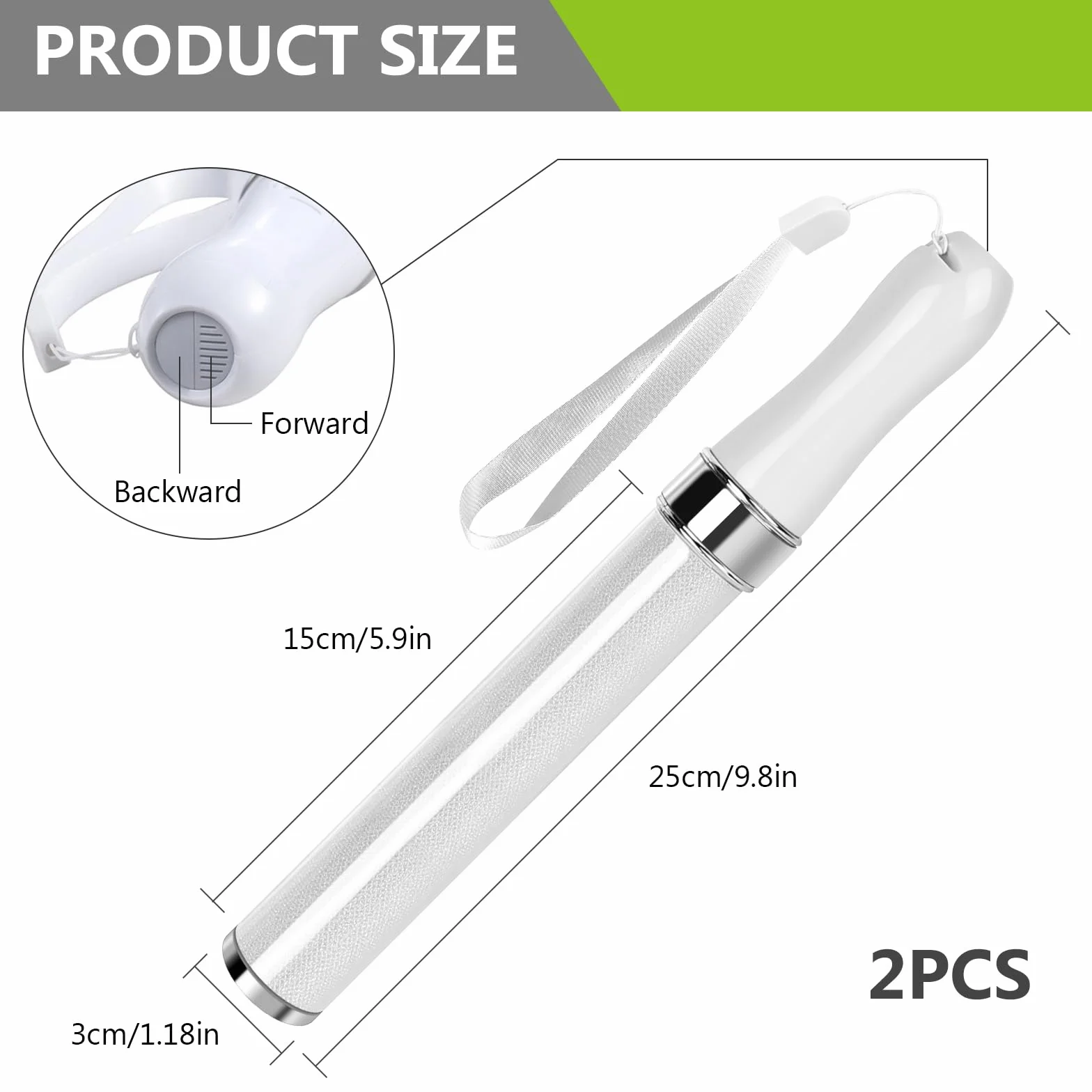 2 sztuki różdżki światłowodowej, jasne pałeczki światłowodowe LED, magiczna różdżka LED, migające pałeczki, pałeczki zabawkowe LED, świecące patyczki na imprezy, urodziny, wesela, koncerty