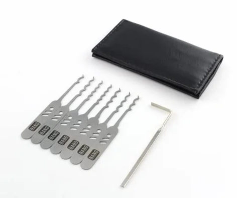 Dangerfield Zestaw do otwierania Nano Lock - zestaw szpiegowski - specjalistyczne wytrychy do grabienia - kieszonkowe - EDC do szybkiego, ukrytego grabienia