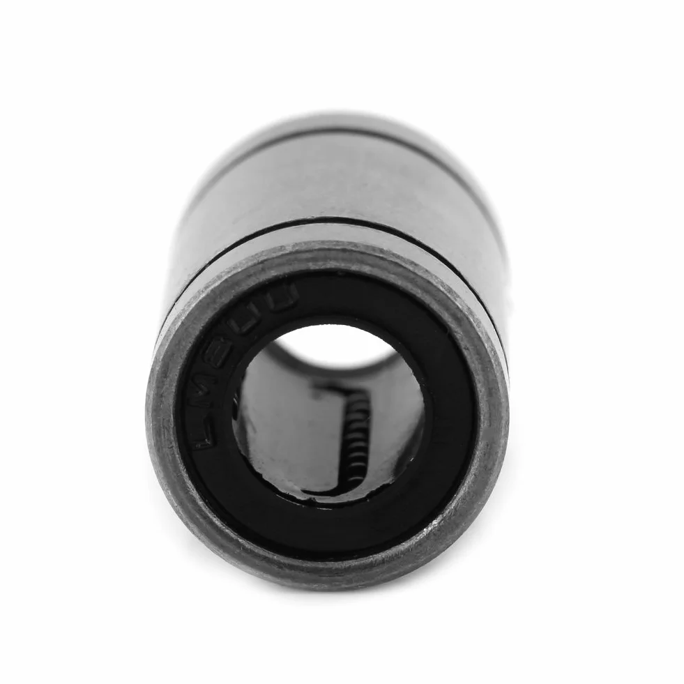 Akozon 10 sztuk LM8UU liniowe łożysko ruchu, liniowe łożysko kulkowe 8mm wału łożysko ślizgowe do drukarki 3D RepRap CNC