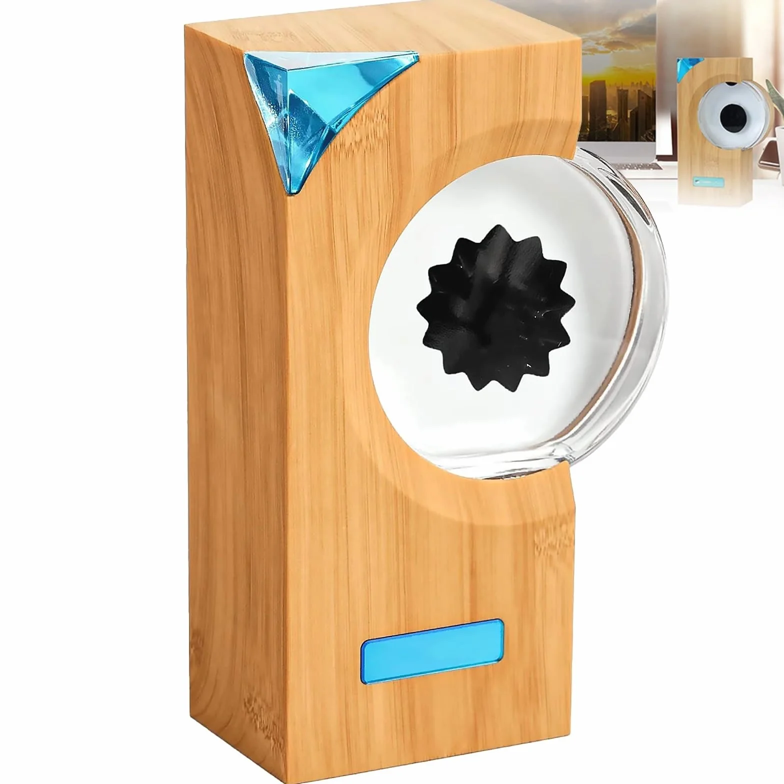 Ferrofluidowa lampa rytmiczna, tańczący ferrofluid z rytmem muzycznym, dźwięk przestrzenny 360° kino domowe odbiór muzyki audio, do domowego telewizora komputer dekoracja na biurko