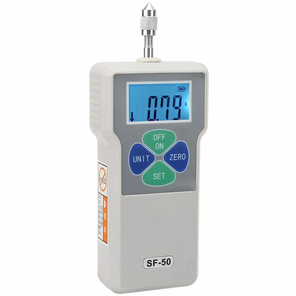 Przenośny tester push-and-pull Fafeicy SF-50, cyfrowy miernik siły, zintegrowany czujnik o wysokiej czułości, 50N 100-240V (wtyczka EU)