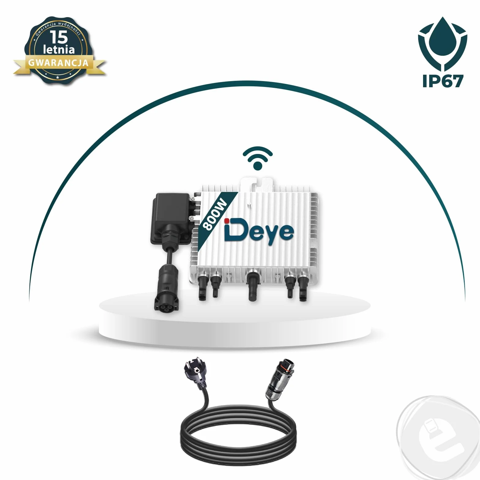 Mikroinwerter Deye 800W SUN-M80G4-EU-Q0 Falownik WIFI Inwerter FOTOWOLTAICZNY WIFI 2x MPPT do elektrowni balkonowej PV
