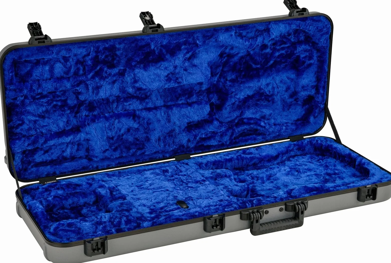 Fender® »DELUXE MOLDED STRAT®/TELE® CASE« twarda obudowa do gitary elektrycznej - kolor: Inca Silver