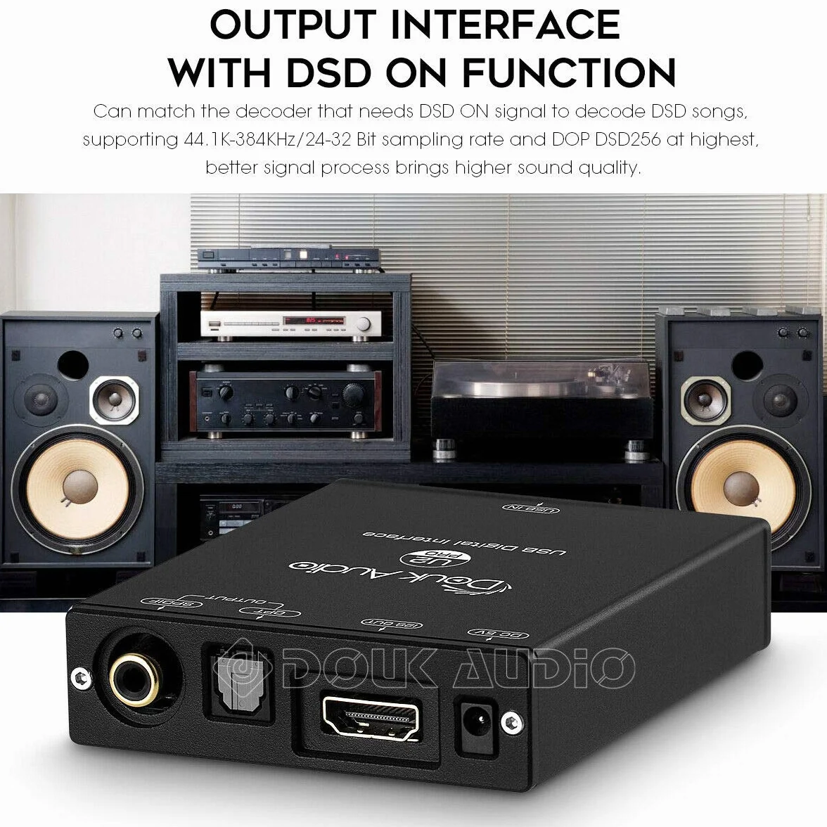 Mini XMOS XU208 cyfrowy interfejs USB na koncentryczny/optyczny/HDMI/12S konwerter cyfrowy DSD256 PCM 32-bitowy 384K adapter audio do DAC/przedwzmacniacza/wzmacniacza