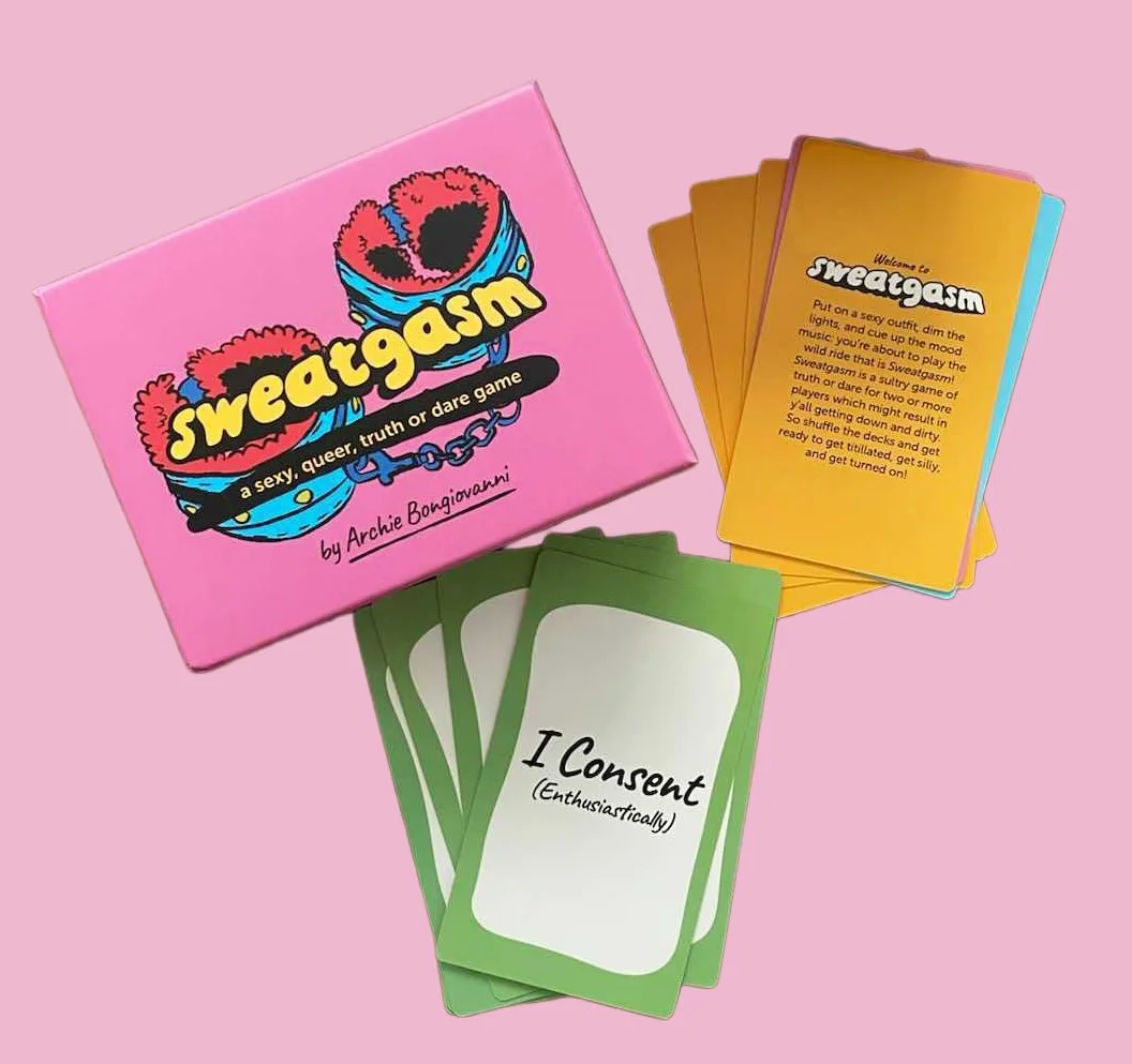 Sweatgasm: a sexy, queer, truth or dare game