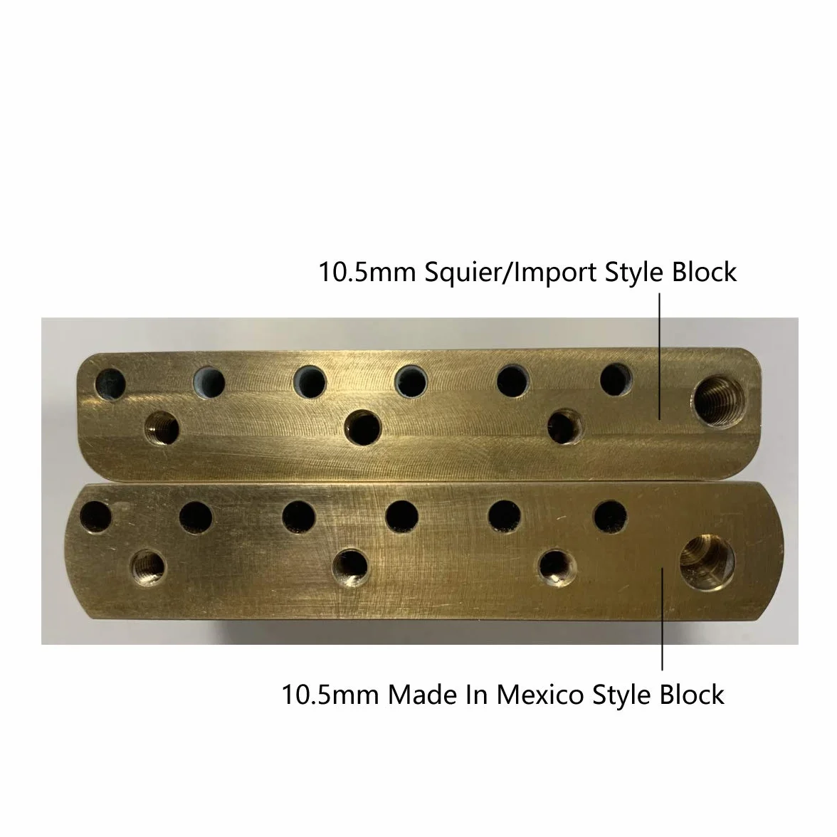 Musiclily Ultra 10.5mm Mosiężny 42mm Standardowy Blok Tremolo do Gitary Elektrycznej Mexico Fender Strat i Squier Classic Vibe