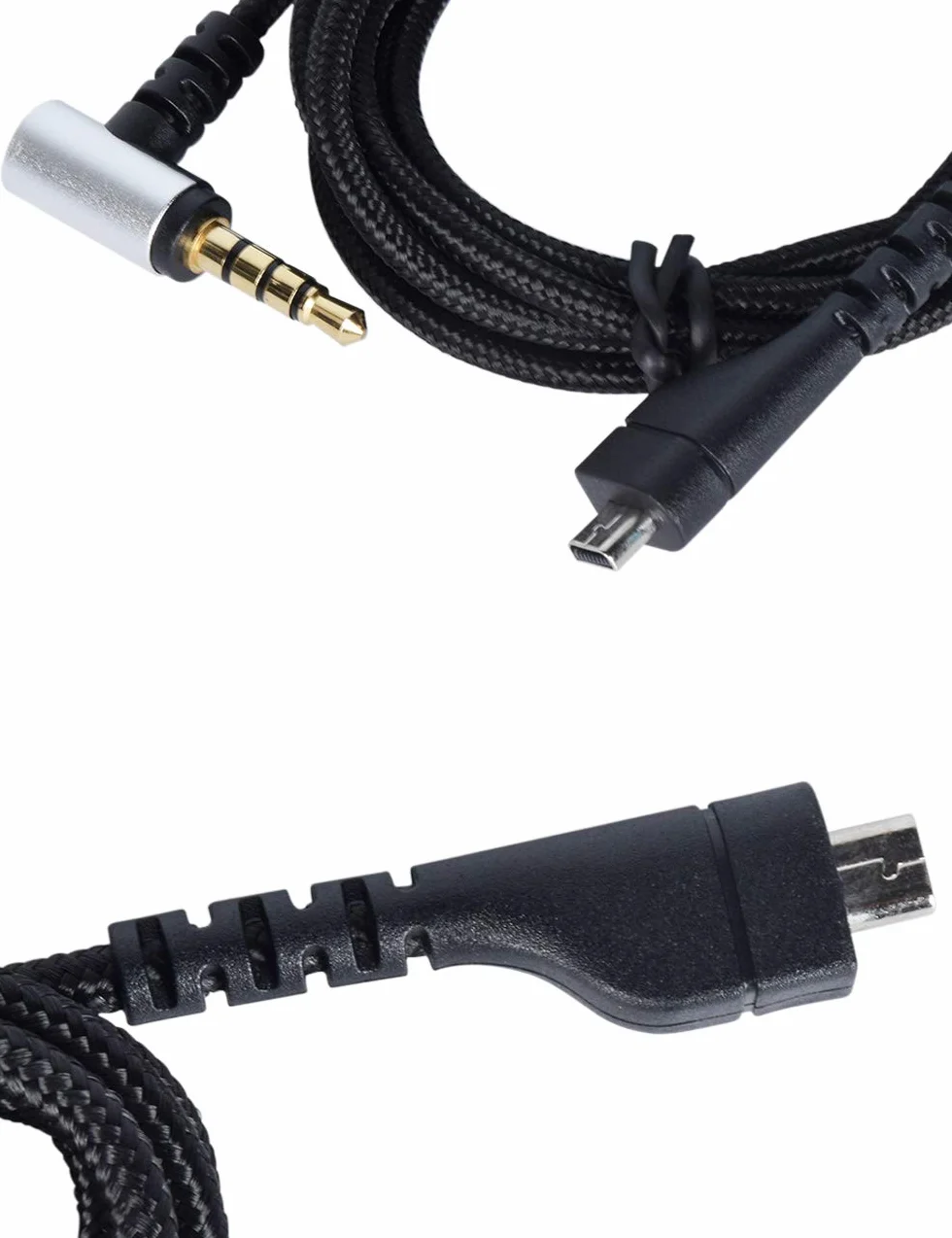 1,2 M / 2 M Kabel Wideo Zamienny Kabel Black Bears do Zestawu Słuchawkowego do Gier Dla Arctis 3 Arctis 5 Arctis 7 Arctis Pro
