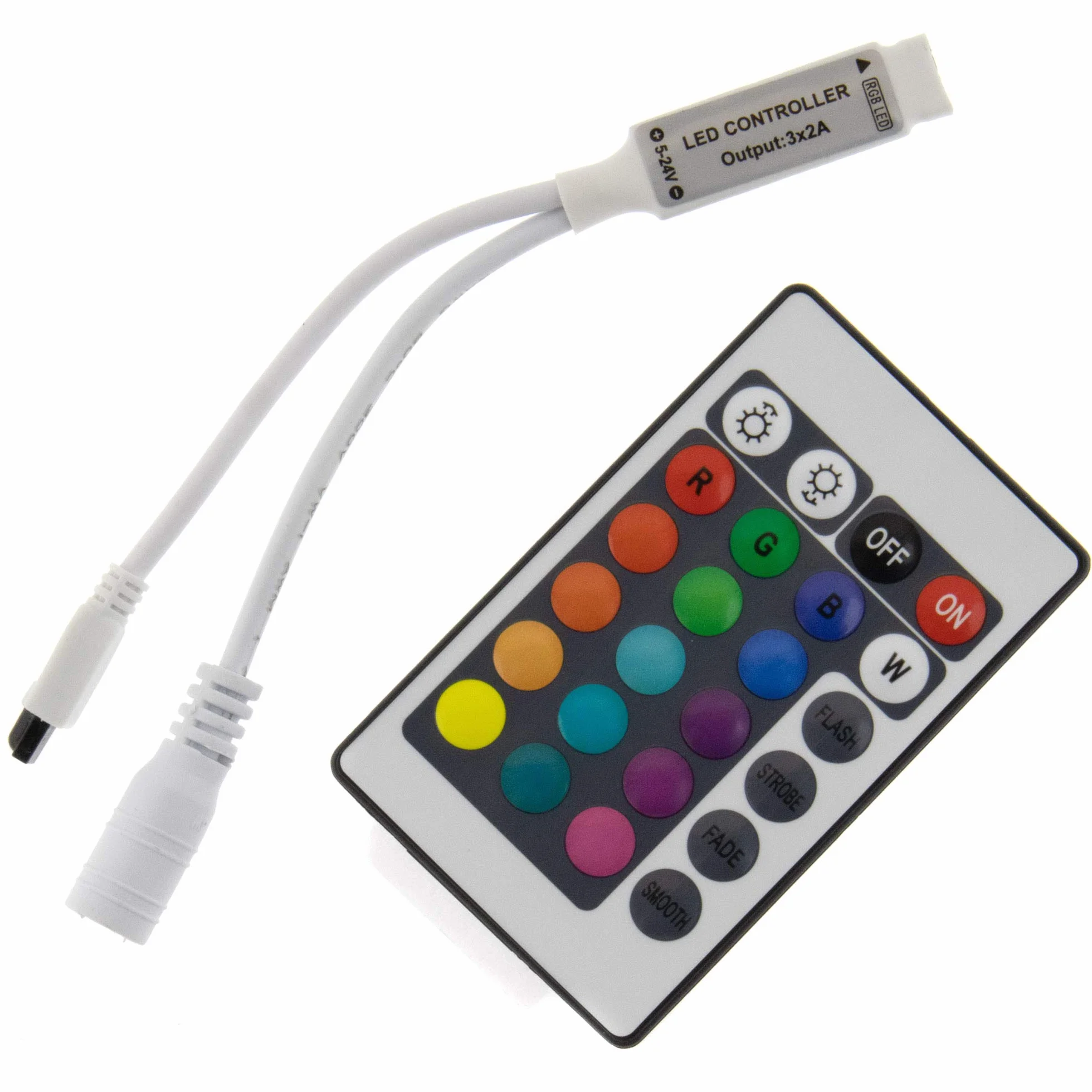 IR RGB Mini Stripe Controller 24 przyciski