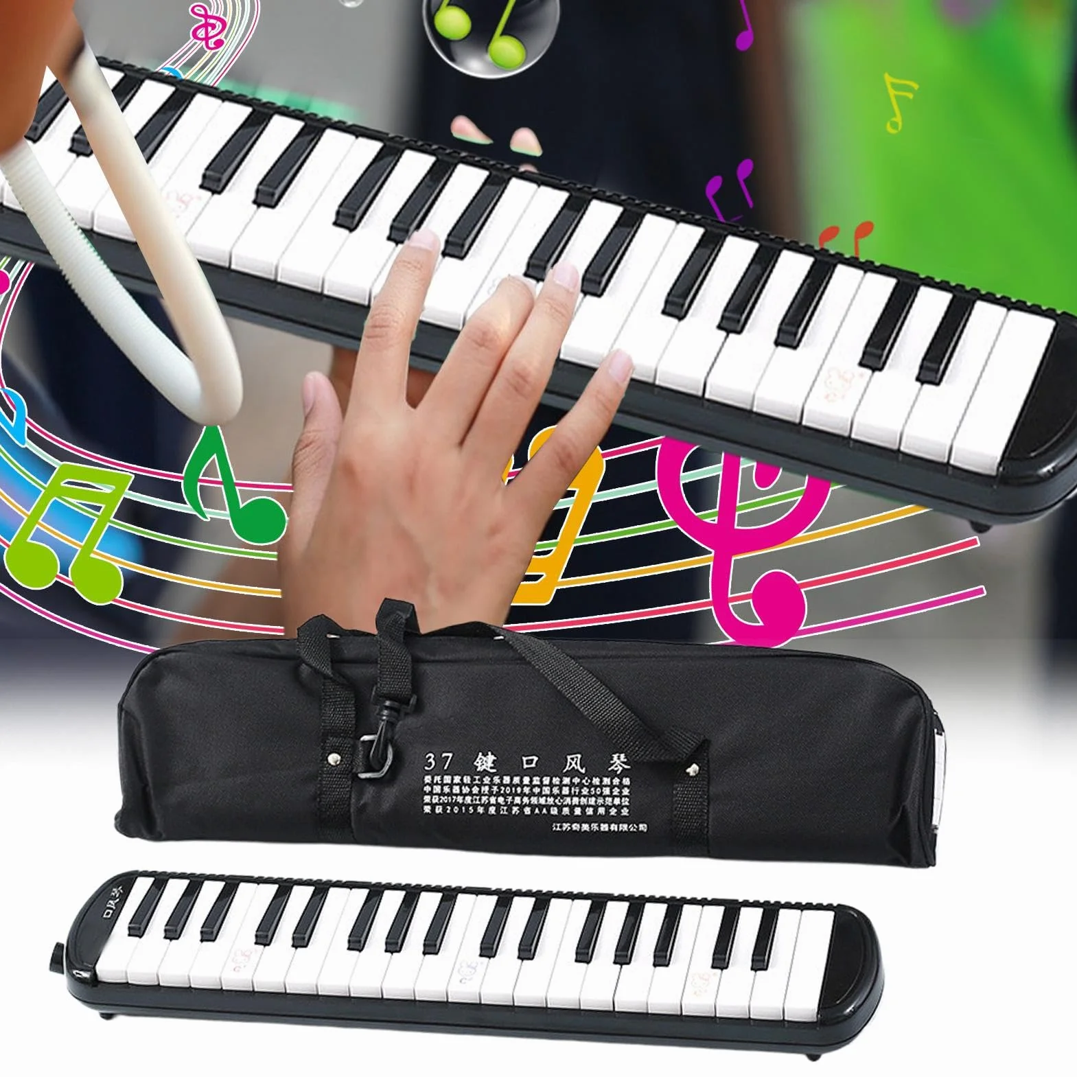 Melodica 32-klawiszowa Air Keyboard Piano z torbą do przenoszenia