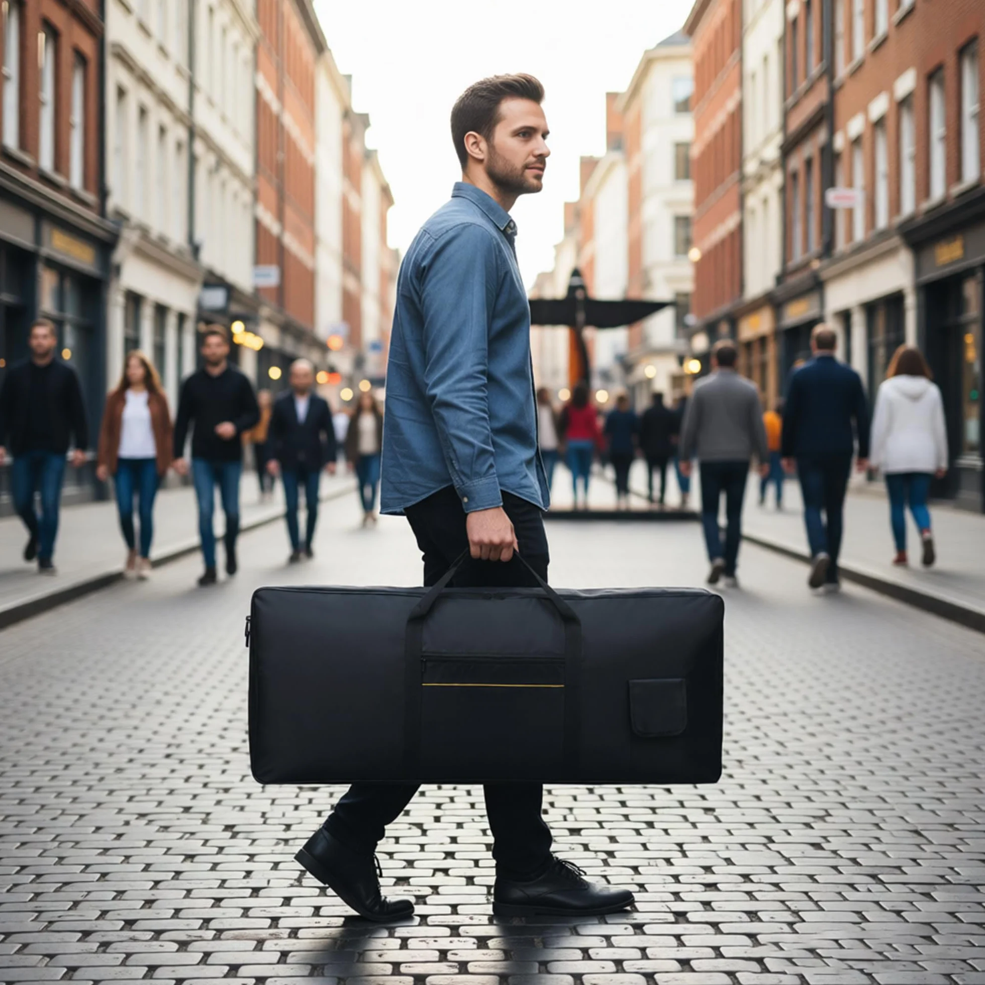 Oxford Cloth Przenośna 88-Klawiatura Pianino Elektryczne Wyściełane Etui, Przenośne Elektroniczne Organy Wodoodporna Torba Anty Shock, Instrument Piano Ochronna