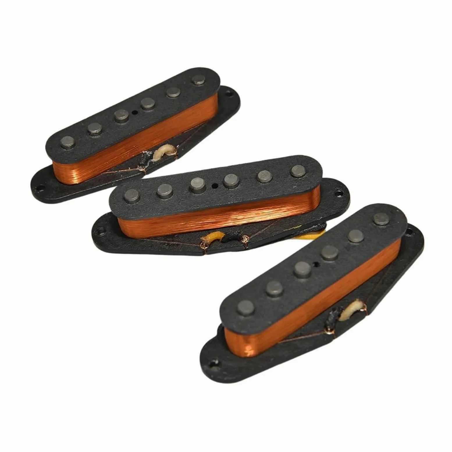 Przetwornik Gitary Elektrycznej Gitara Elektryczna Alnico 5 Retro Z Przeplotem Przetwornik SSS Wykonany Ręcznie(Yellow)