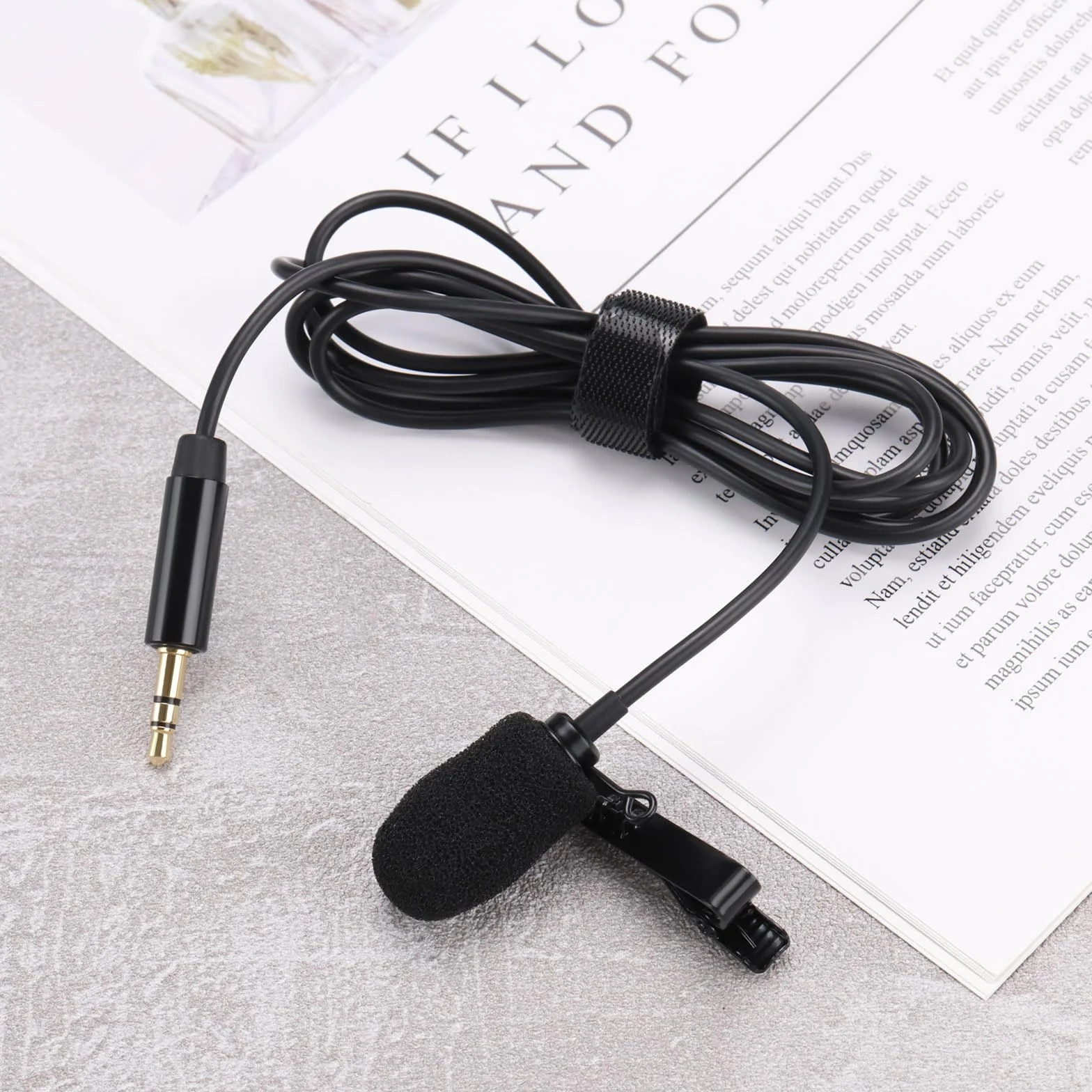 Mikrofon krawatowy wielokierunkowy 3,5 mm TRS do vlogowania, wywiadów, streamingu, wykładów, nadajników kompatybilny z Rode Wireless GO 2 / II