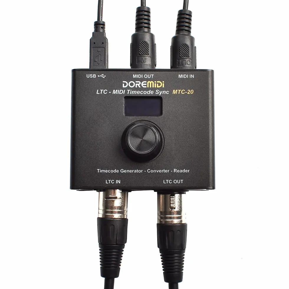 timecode Sync (MTC-20) Urządzenie do synchronizacji MIDI i SMPTE LTC