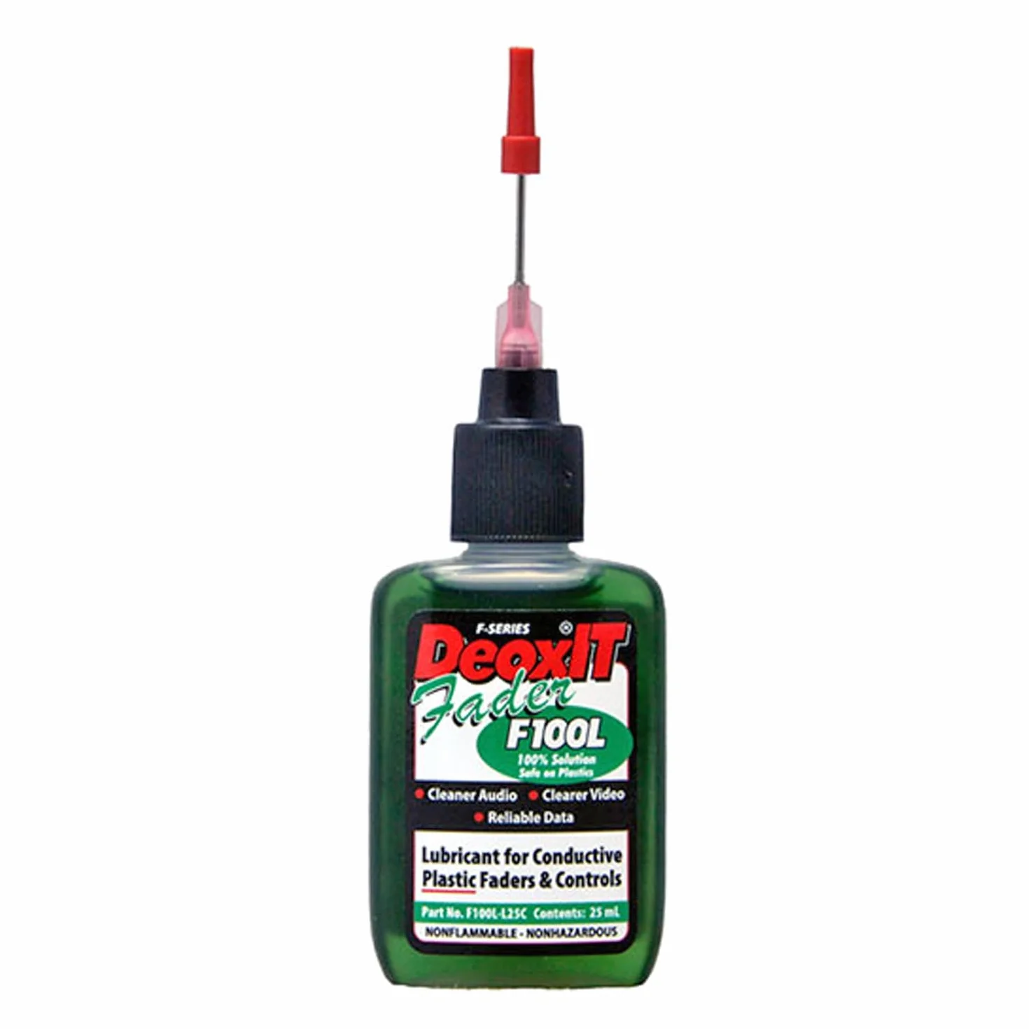 Caig DeoxIT F100L-L25C Faderlube środek czyszczący kontakty do pielęgnacji tworzyw sztucznych + ściereczka z mikrofibry keepdrum
