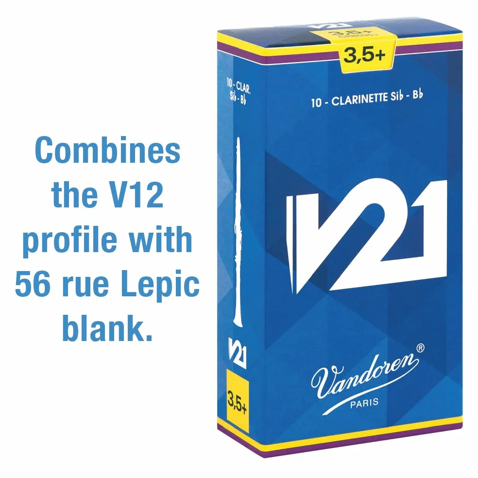 Stroik Vandoren do klarnetu Bb V21 wytrzymałość: 3 1/2+